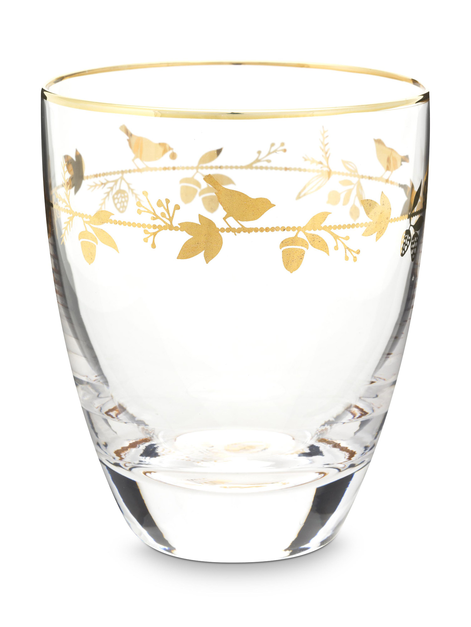 Pip Studio Wasserglas Love Birds Winter Wonderland | Gold