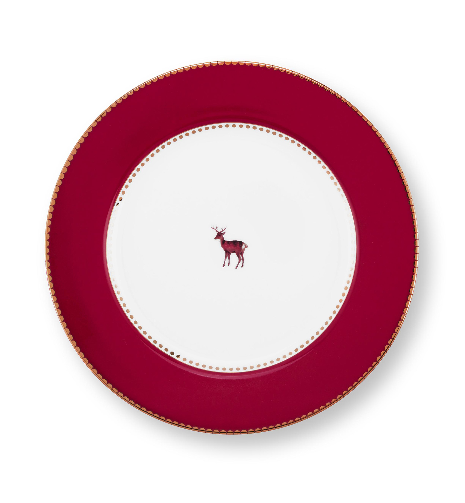 Pip Studio Frühstücksteller Love Birds | rot