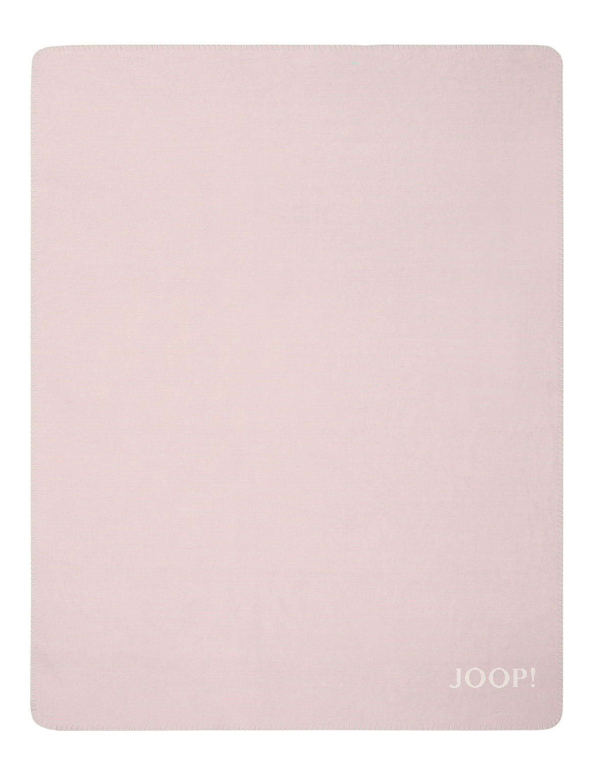 JOOP! Plaid / Wohndecke MELANGE DOUBLEFACE | Nude-Creme