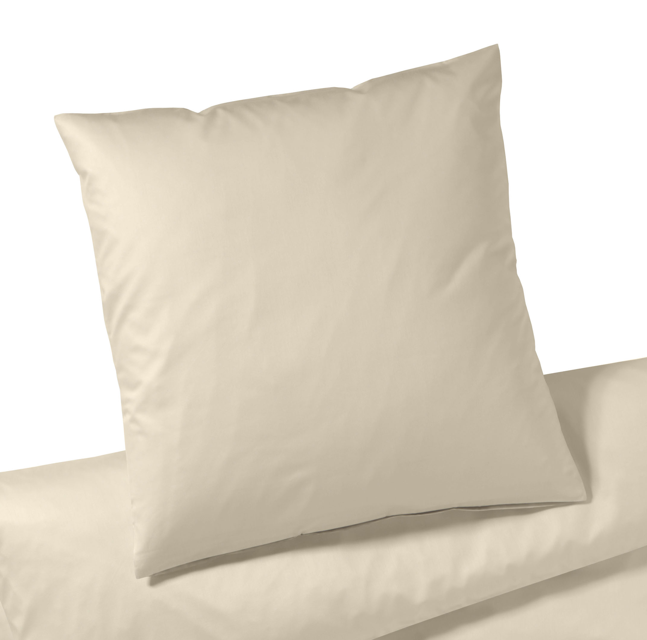 Elegante Mako Satin Kissenhülle  | 7 natur