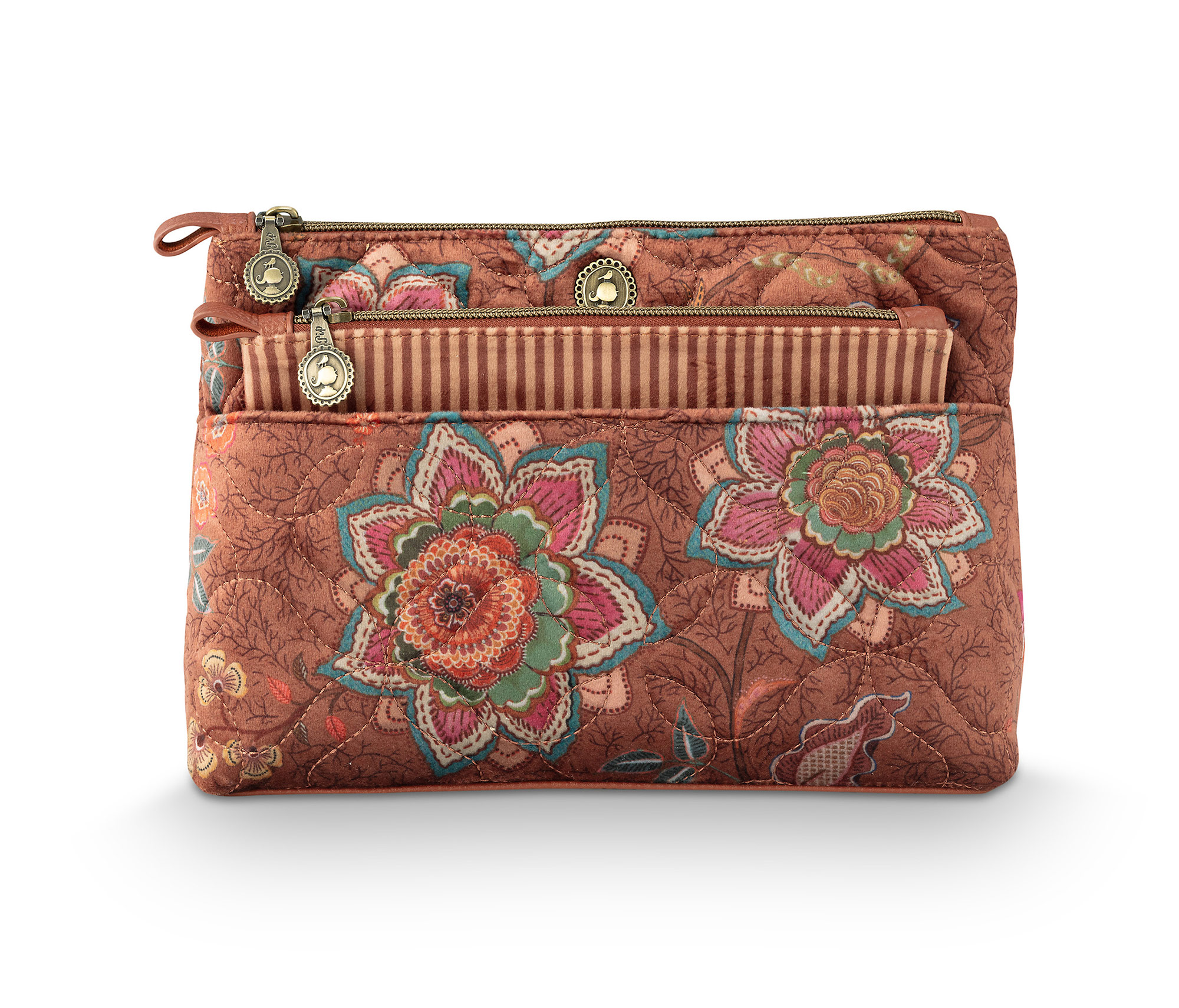 Pip Studio Kosmetiktasche Mumbai Morning | braun