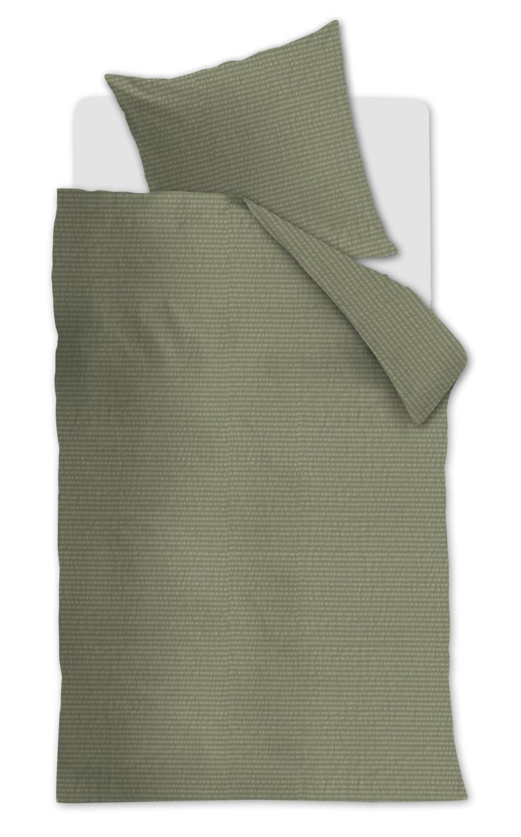 Beddinghouse Seersucker-Bettwäsche Summer | Grün