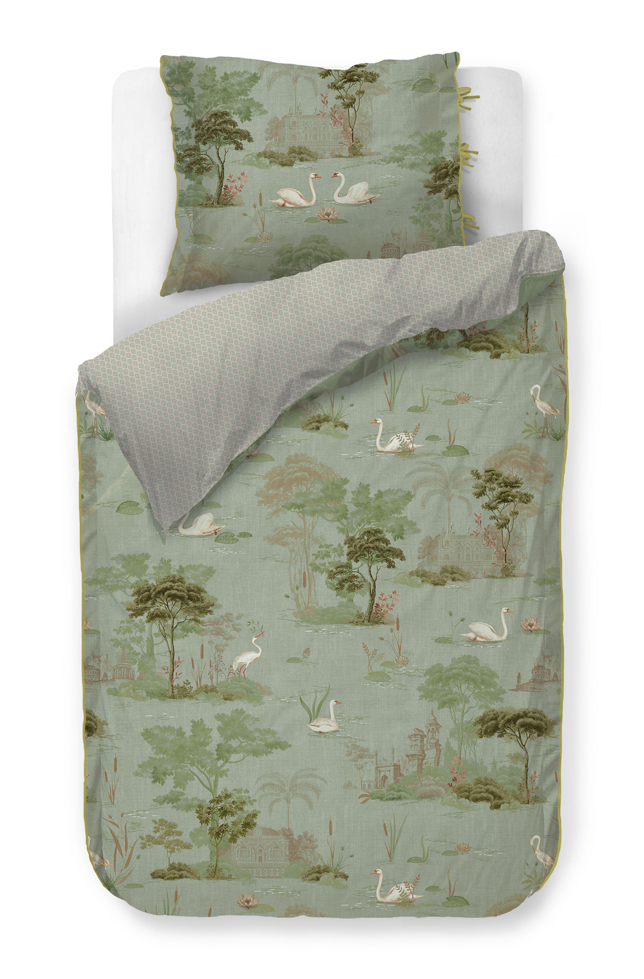 Pip Studio Perkalbettwäsche Darjeeling Days | Grün