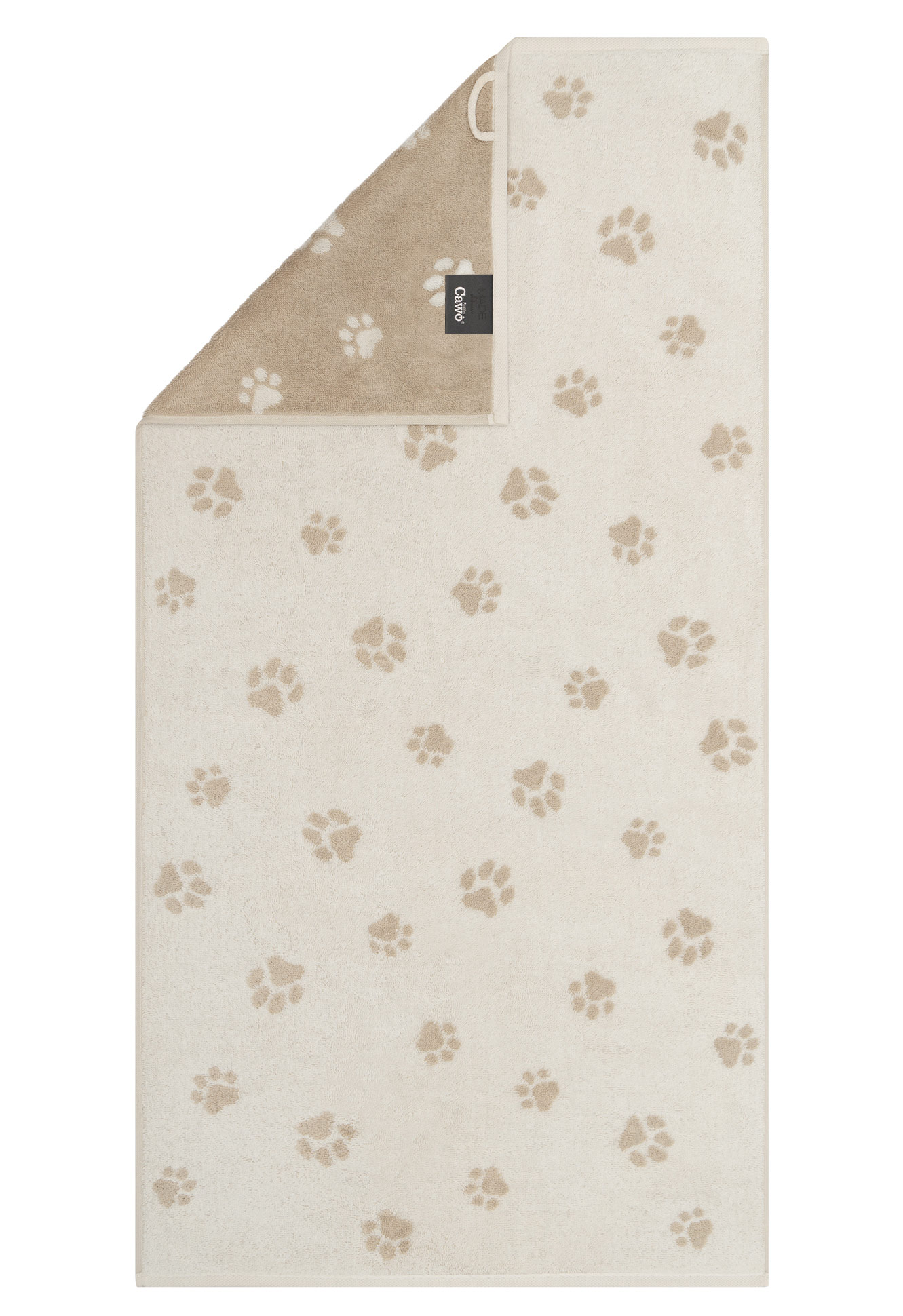 Cawö Handtuch We love Dogs 6247 | 33 natur/beige