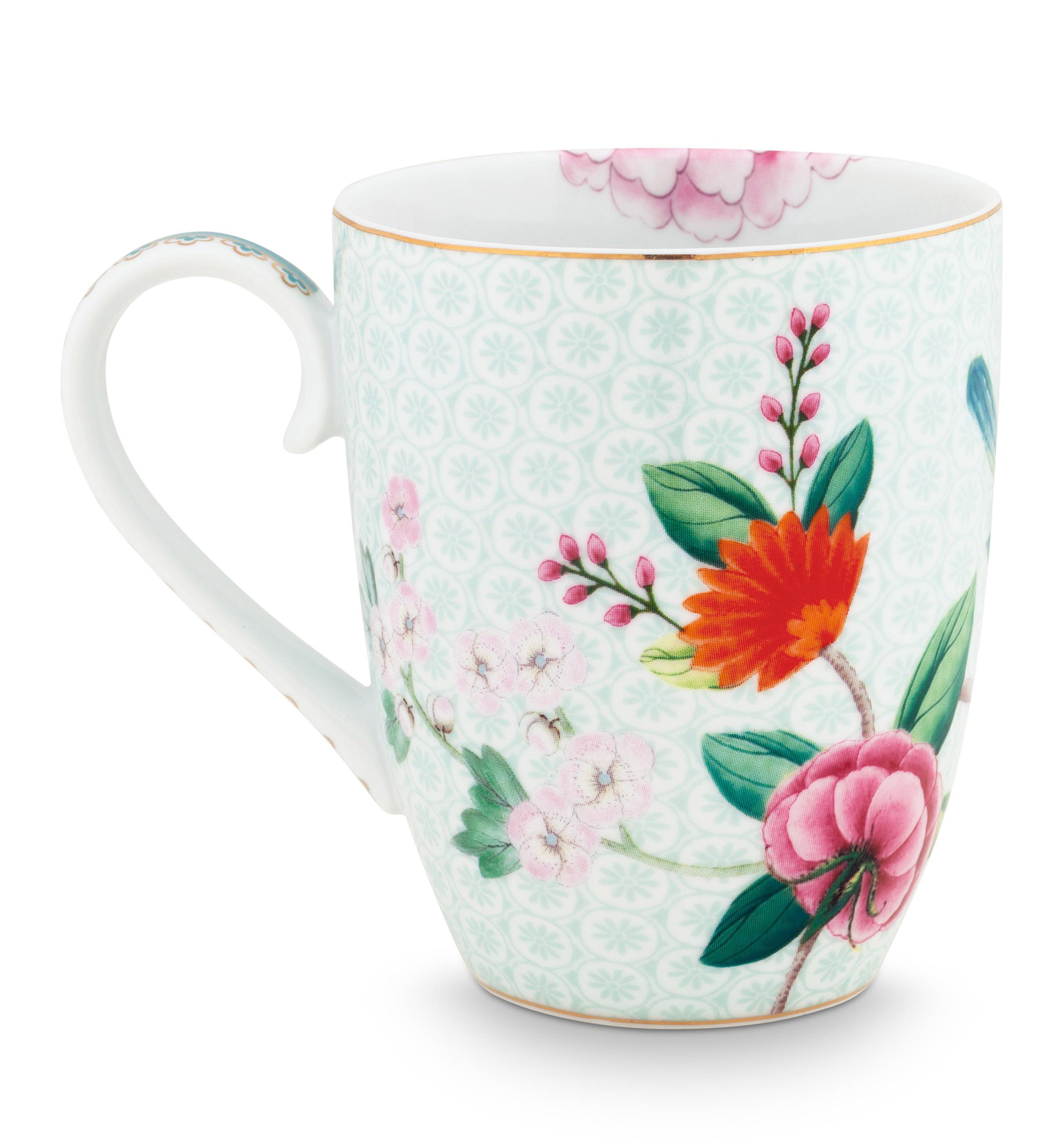 Pip Studio Tasse gross Blushing Birds |  weiss