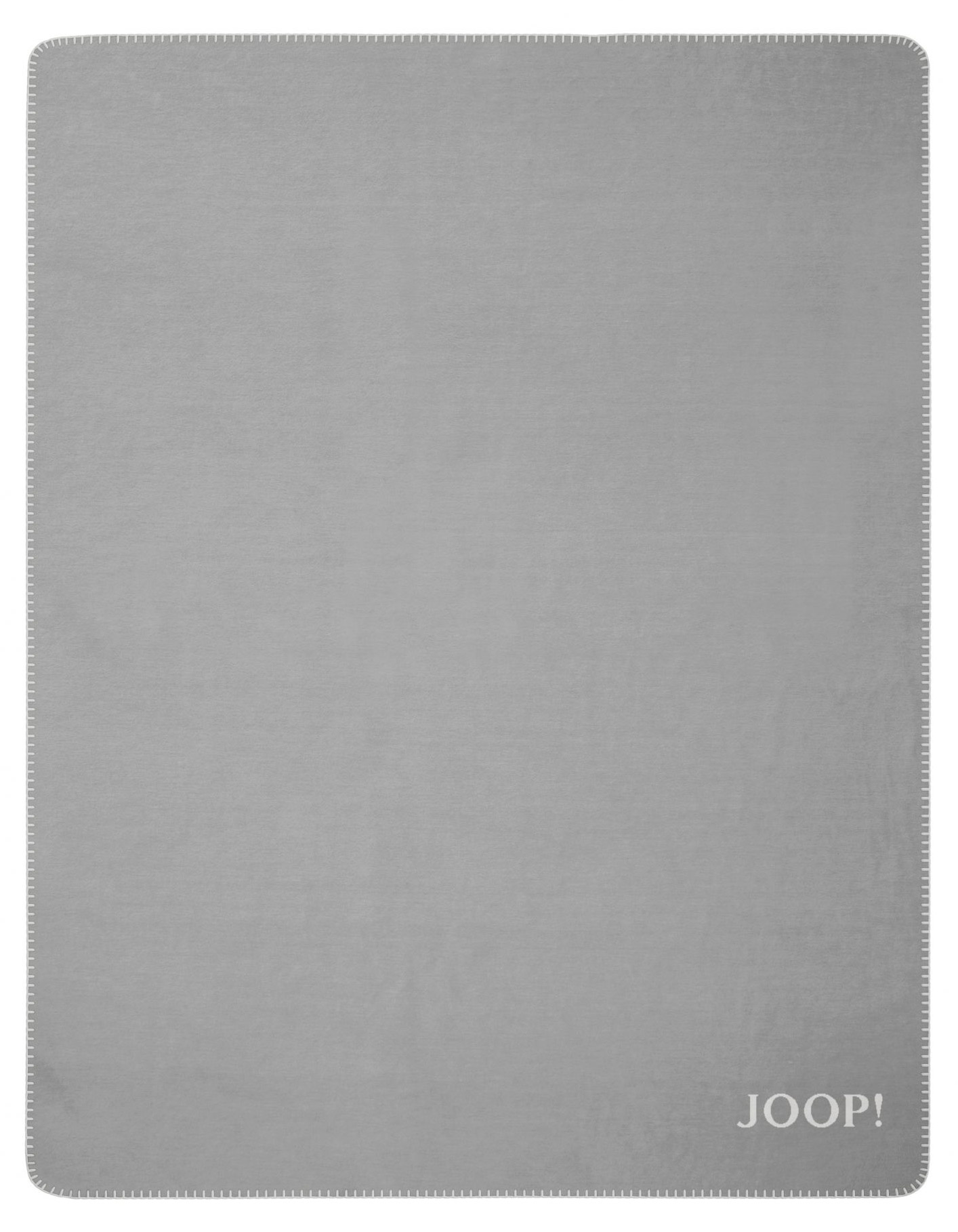 JOOP! Plaid / Wohndecke UNI-DOUBLEFACE | Graphit-Rauch
