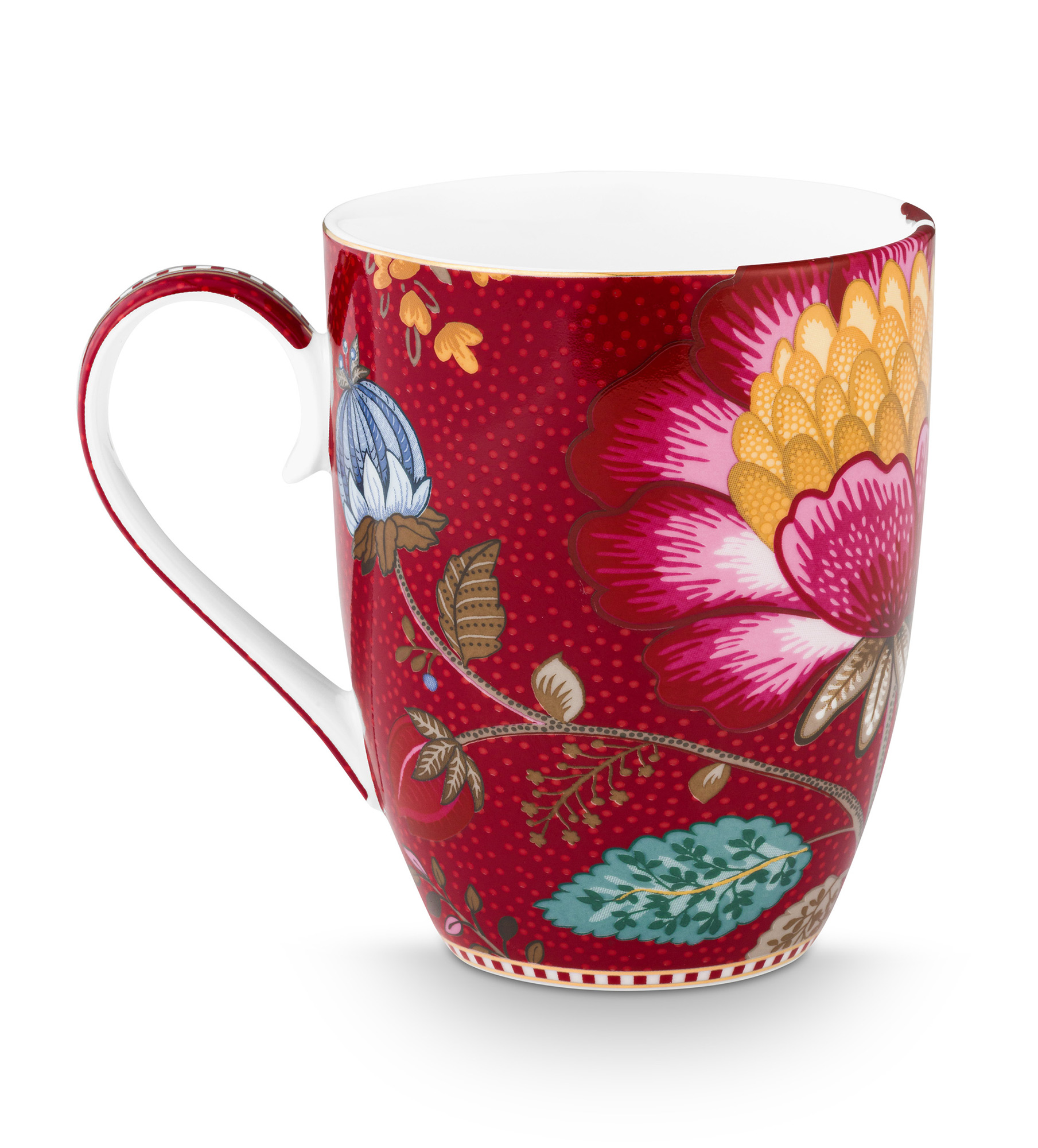 Pip Studio Becher gross Blooming Tales | Dark Red