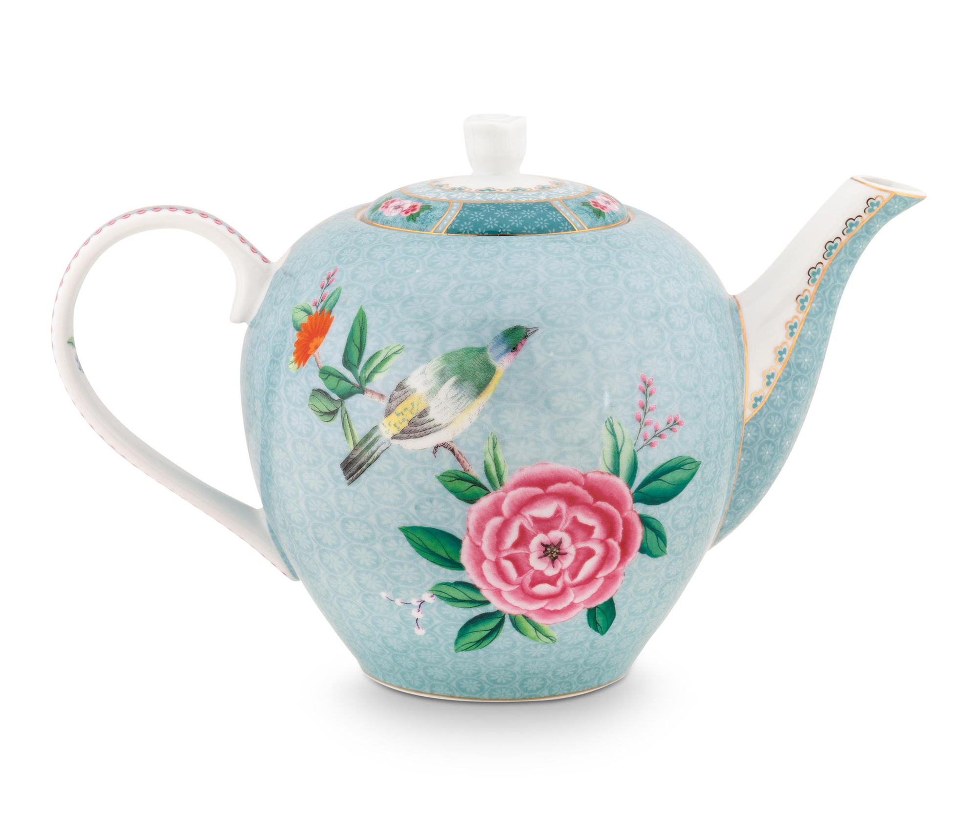 Pip Studio Teekanne Blushing Blushing Birds |  blau