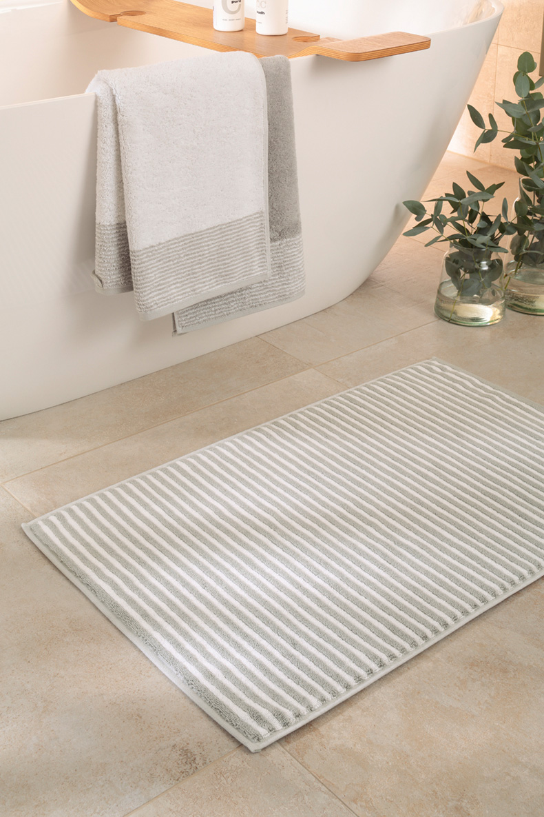 Cawö Badematte Two Tone 480 | 76 platin