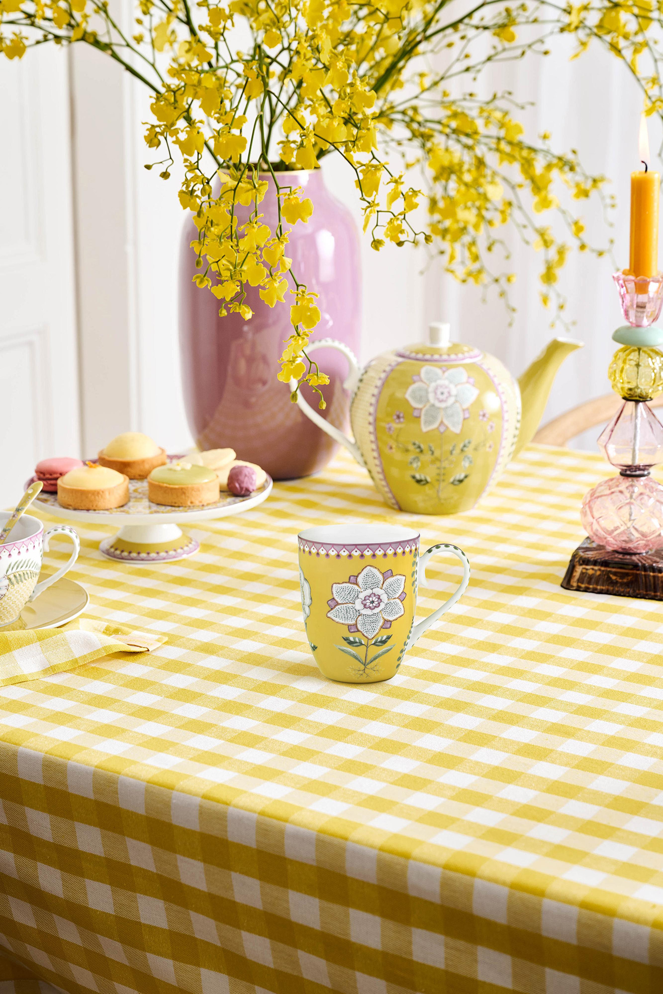 Pip Studio Tasse gross Lily & Lotus | Yellow