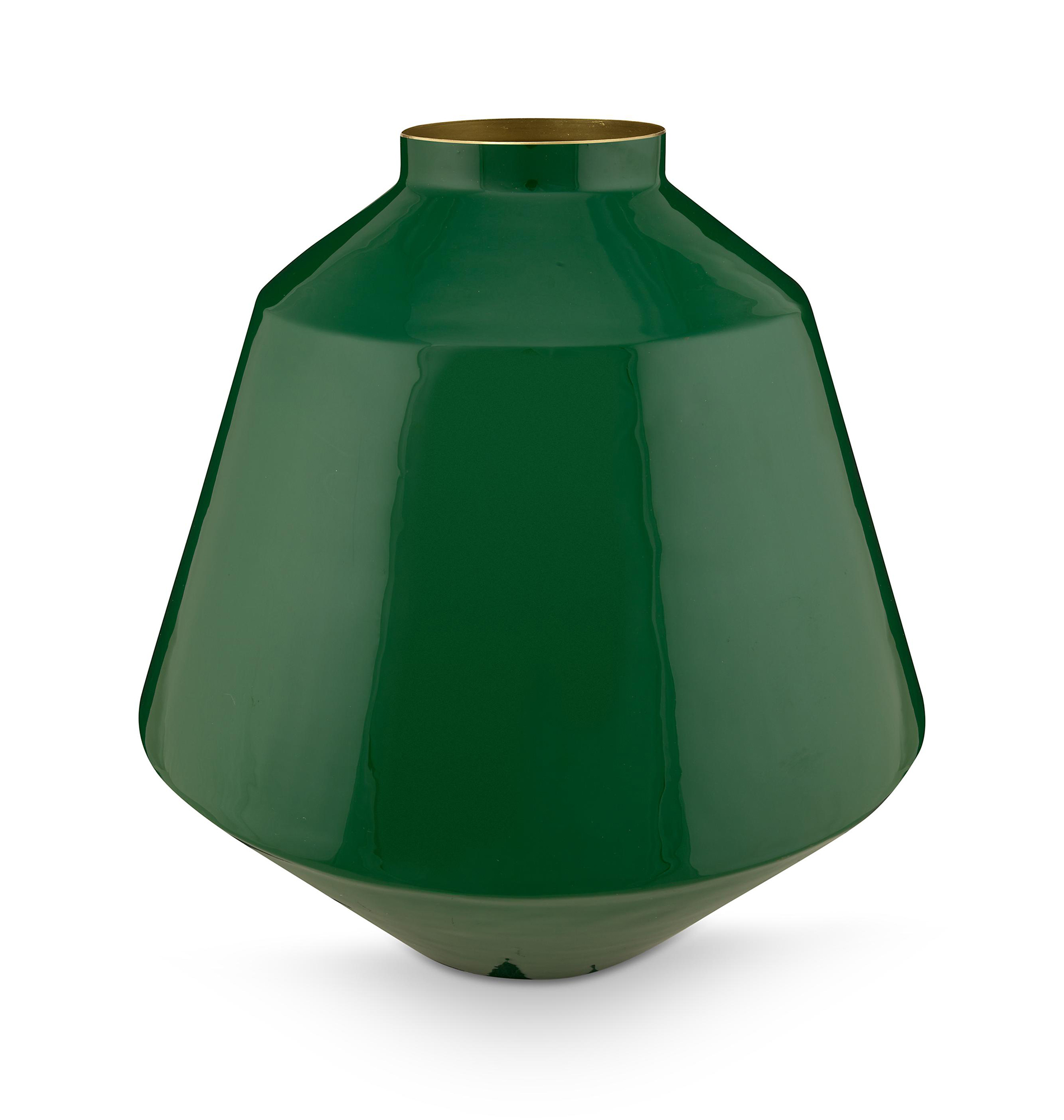 Pip Studio Metall Vase Lovebirds | dunkelgrün