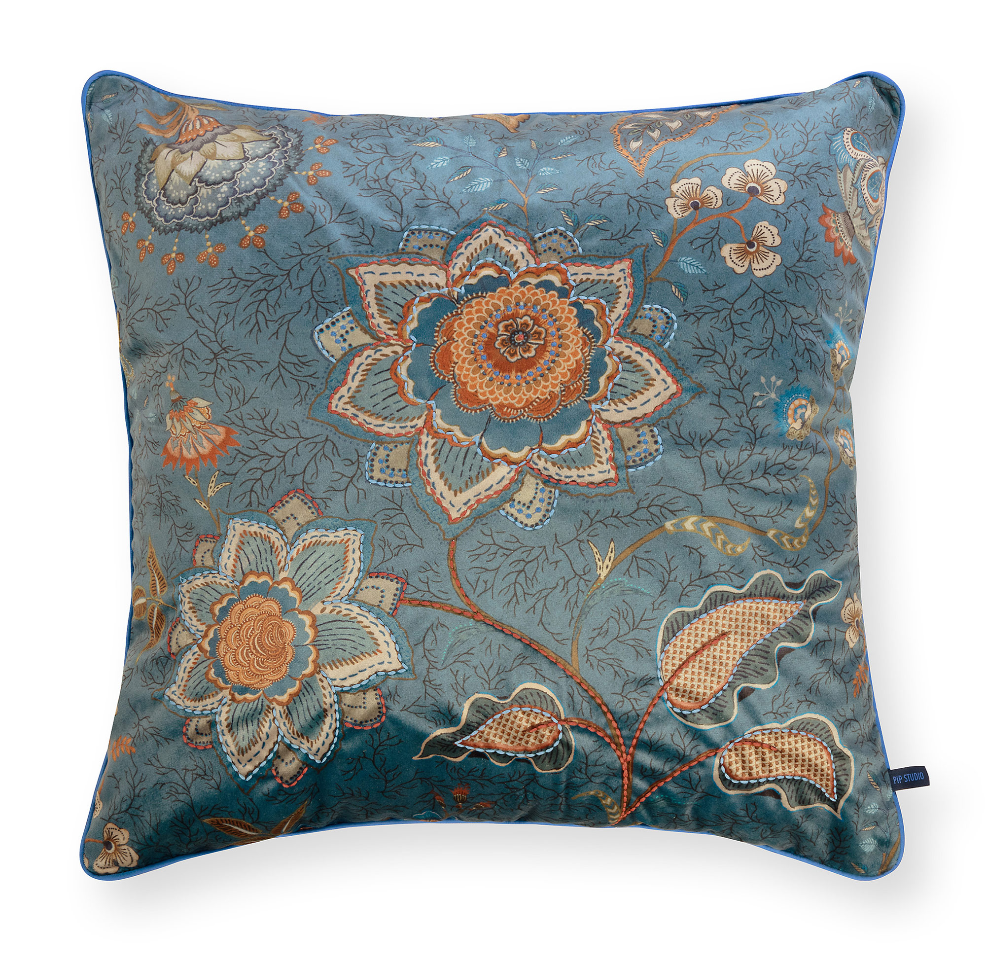 Pip Studio Zierkissen Mumbai Morning | blau