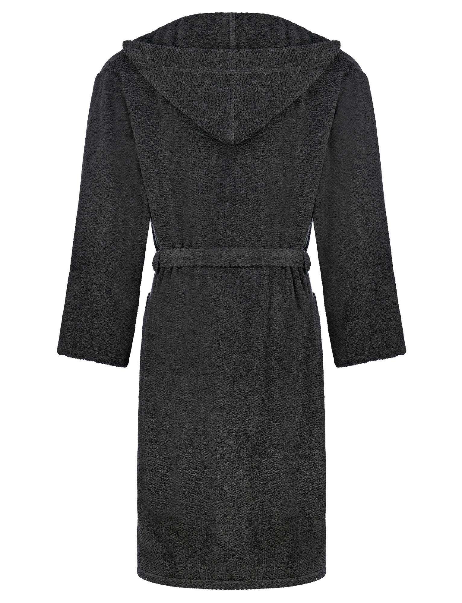 Cawö Herren Kapuze-Bademantel  5623 | 740 basalt