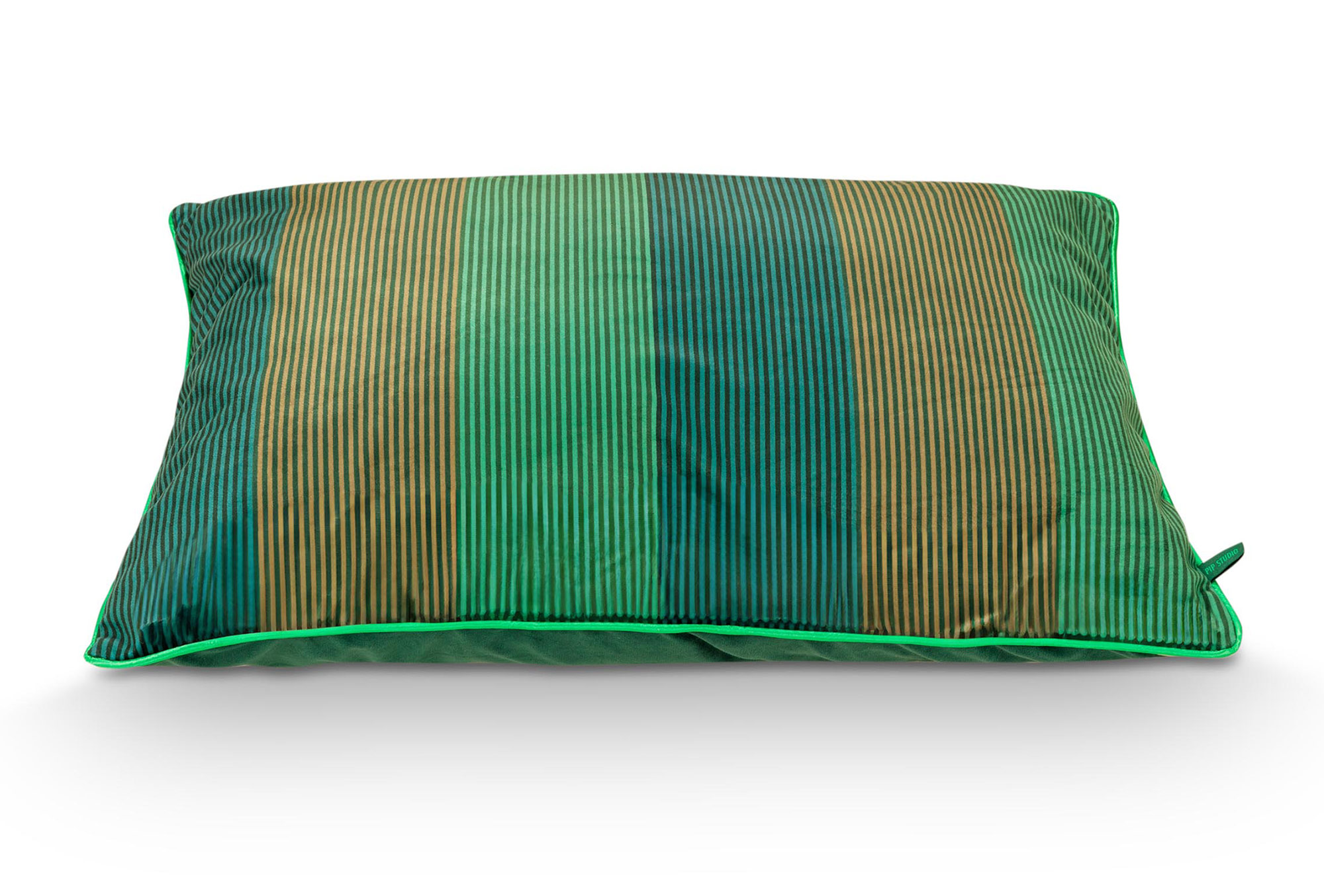 Pip Studio Kissen Multi Stripe | grün