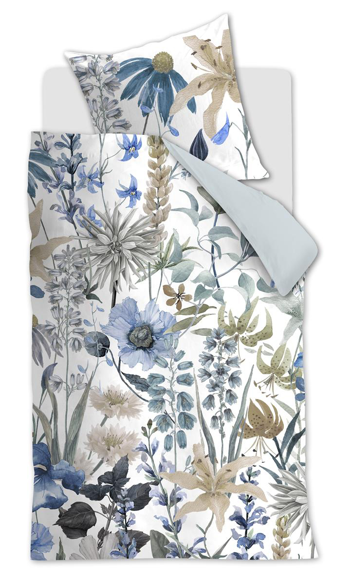 Beddinghouse Baumwoll-Bettwäsche Sybil | Blau