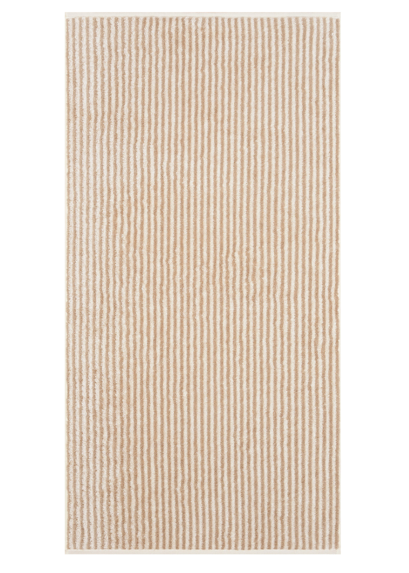Cawö Handtuch Luxury Home Two-Tone Stripe 480 | 36 natur