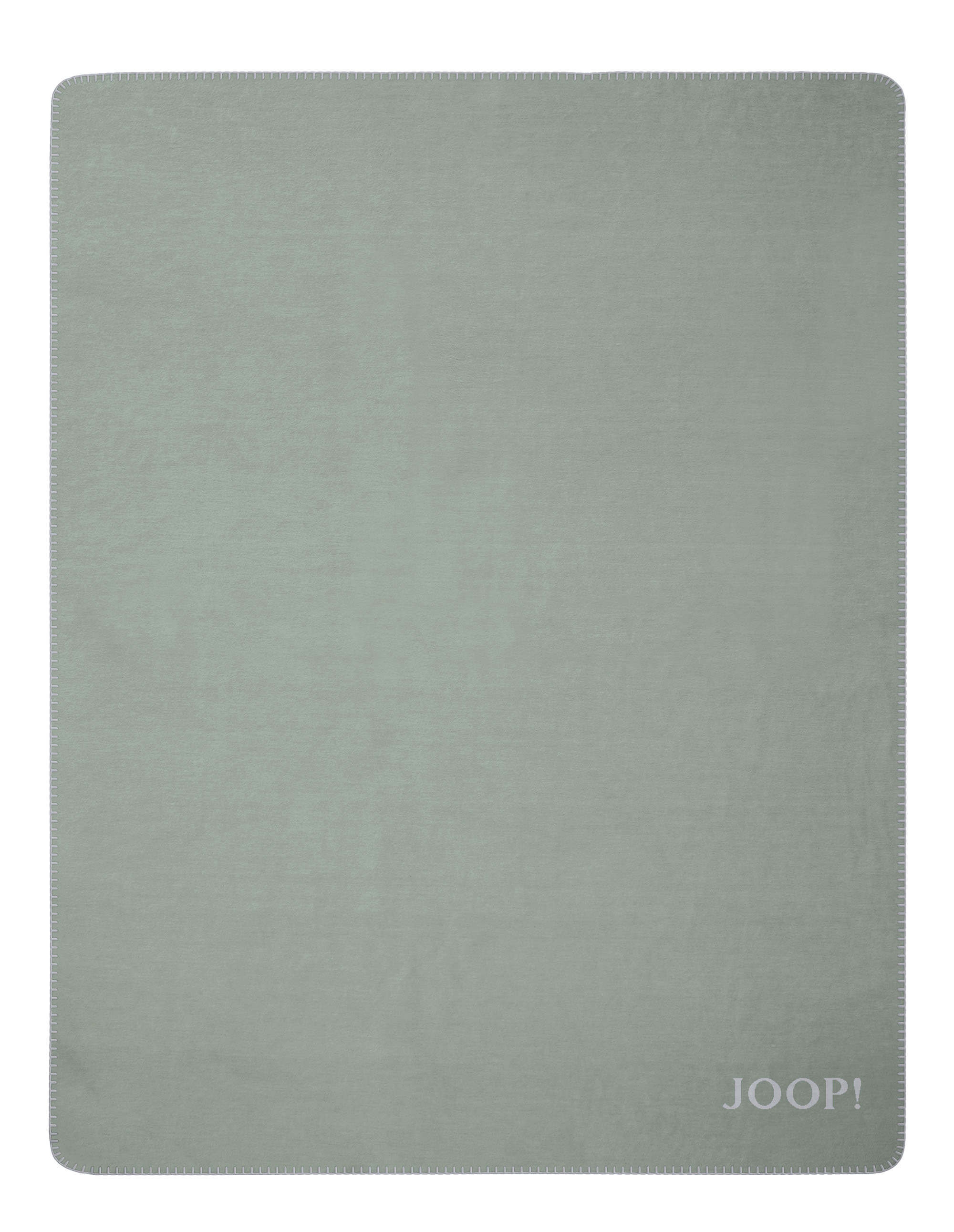 JOOP! Plaid / Wohndecke UNI-DOUBLEFACE | Jade-Silber