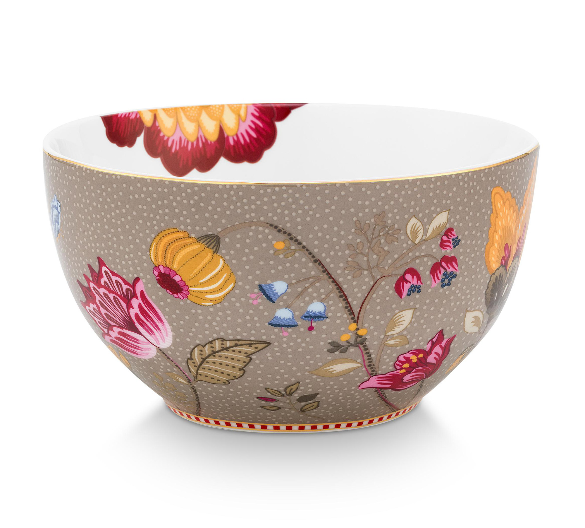 Pip Studio Schüssel Blooming Tales | Fantasy Khaki