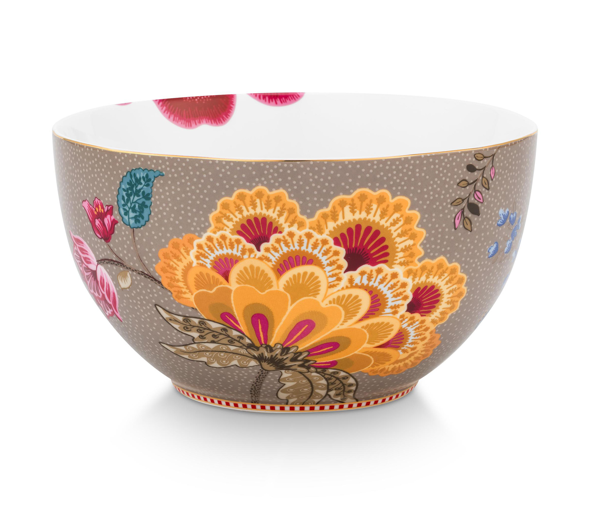 Pip Studio Schüssel Blooming Tales | Fantasy Khaki