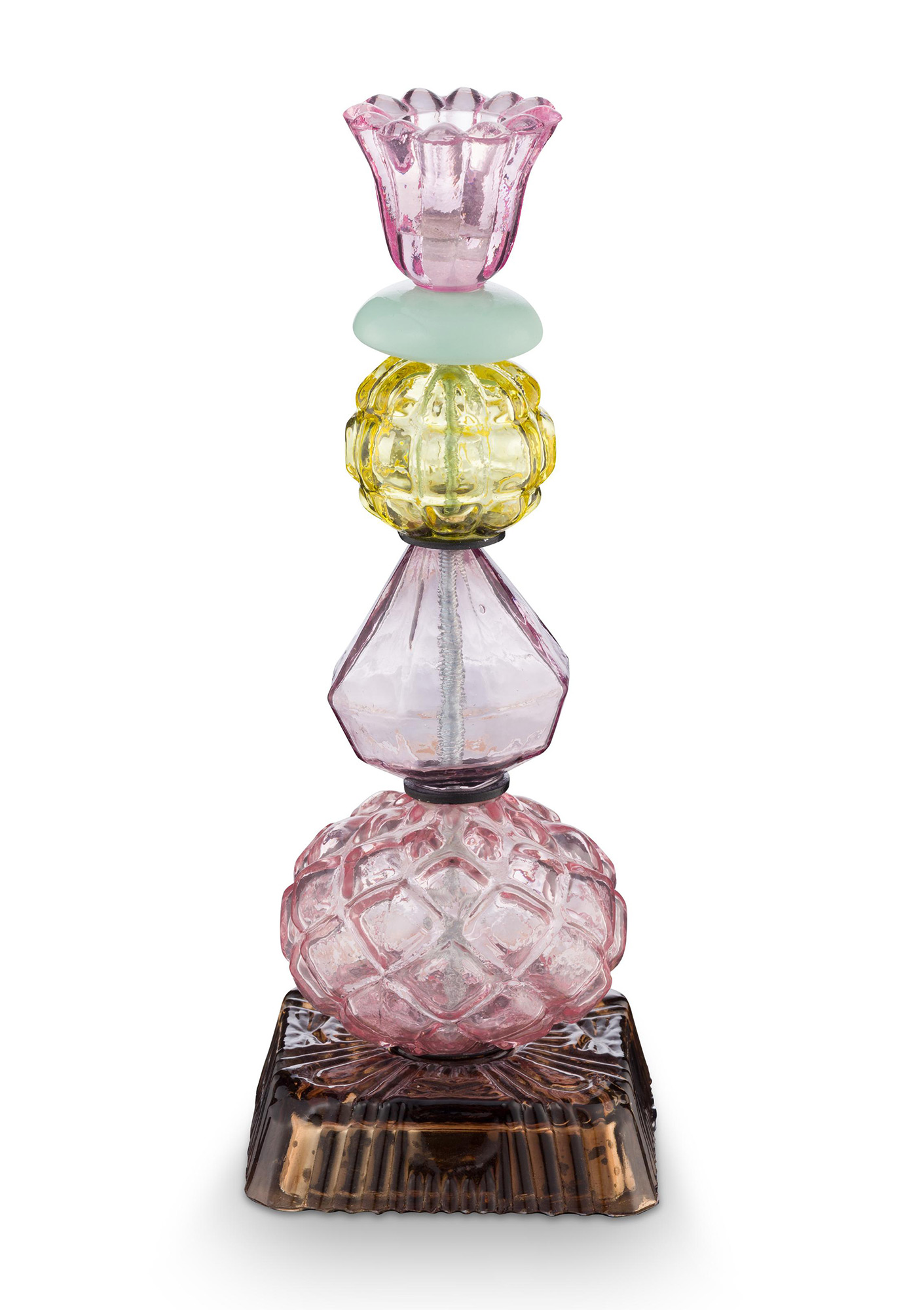 Pip Studio Glas Kerzenhalter Beads | Lilac