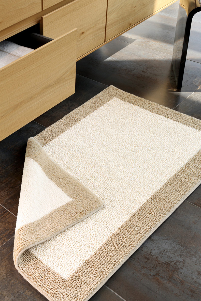 Cawö Wende-Badteppich Frame 1010 | 33 natur/beige
