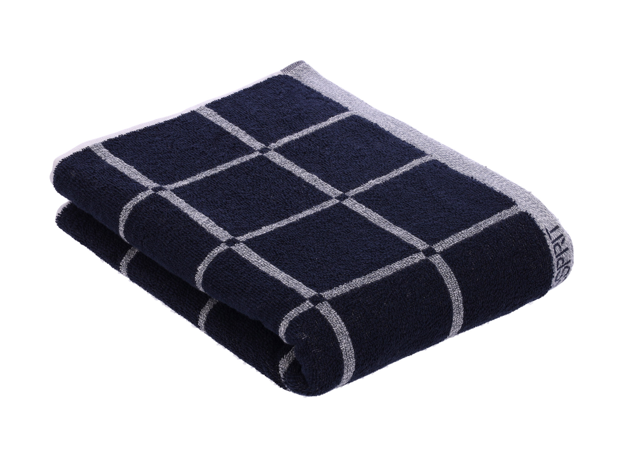 Esprit Duschtuch Melange Cube 9611 | 0001 Navy Blue