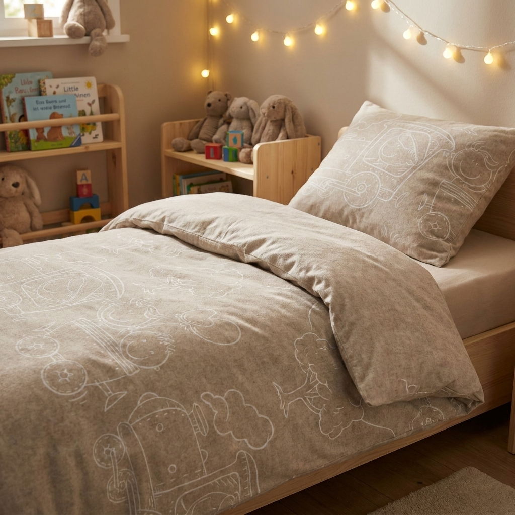 Biberna Kinderbettwäsche Flanell 0840521 | 547 Kitt