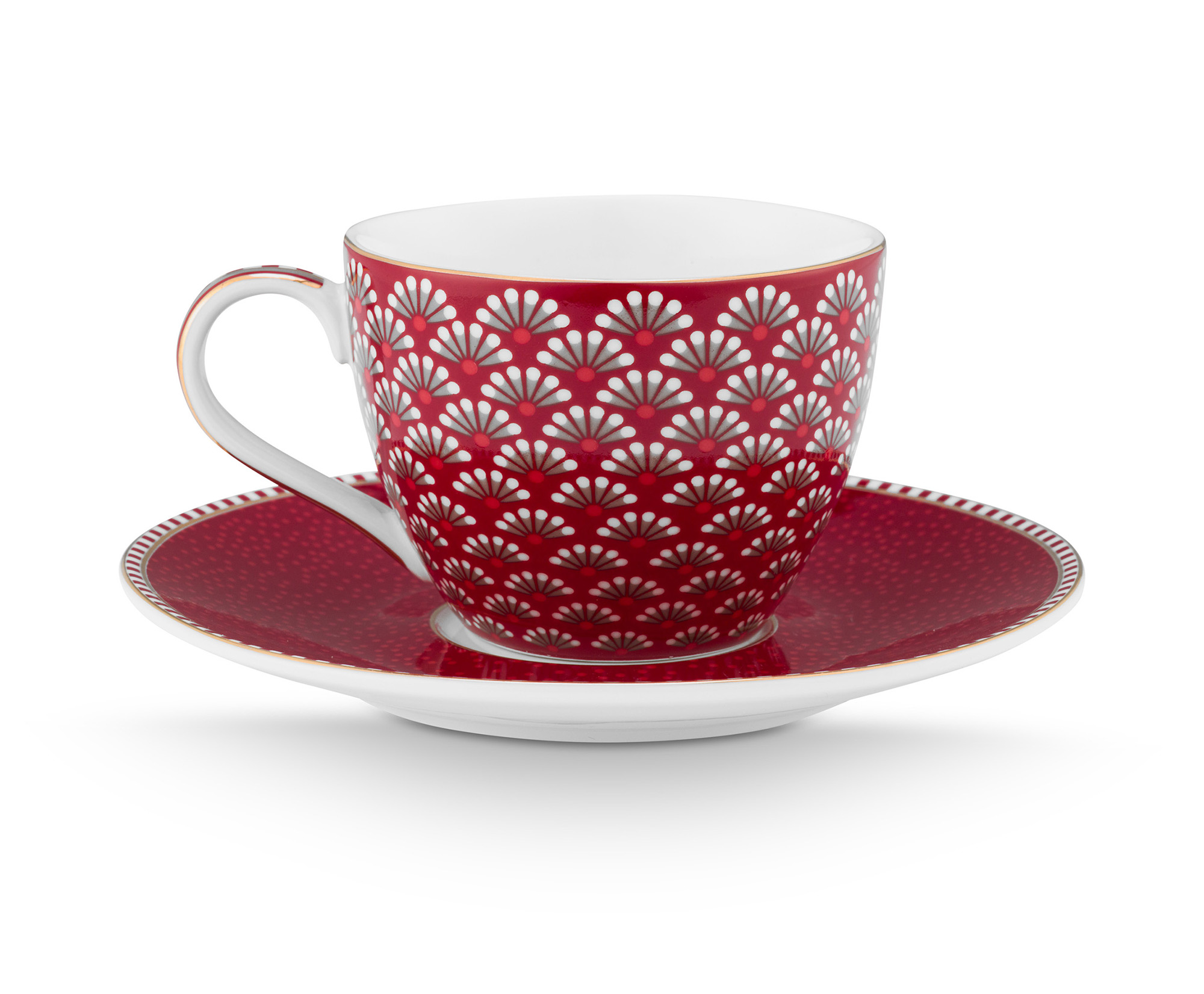 Pip Studio Espresso Tasse & Untertasse Blooming Tales | Dark