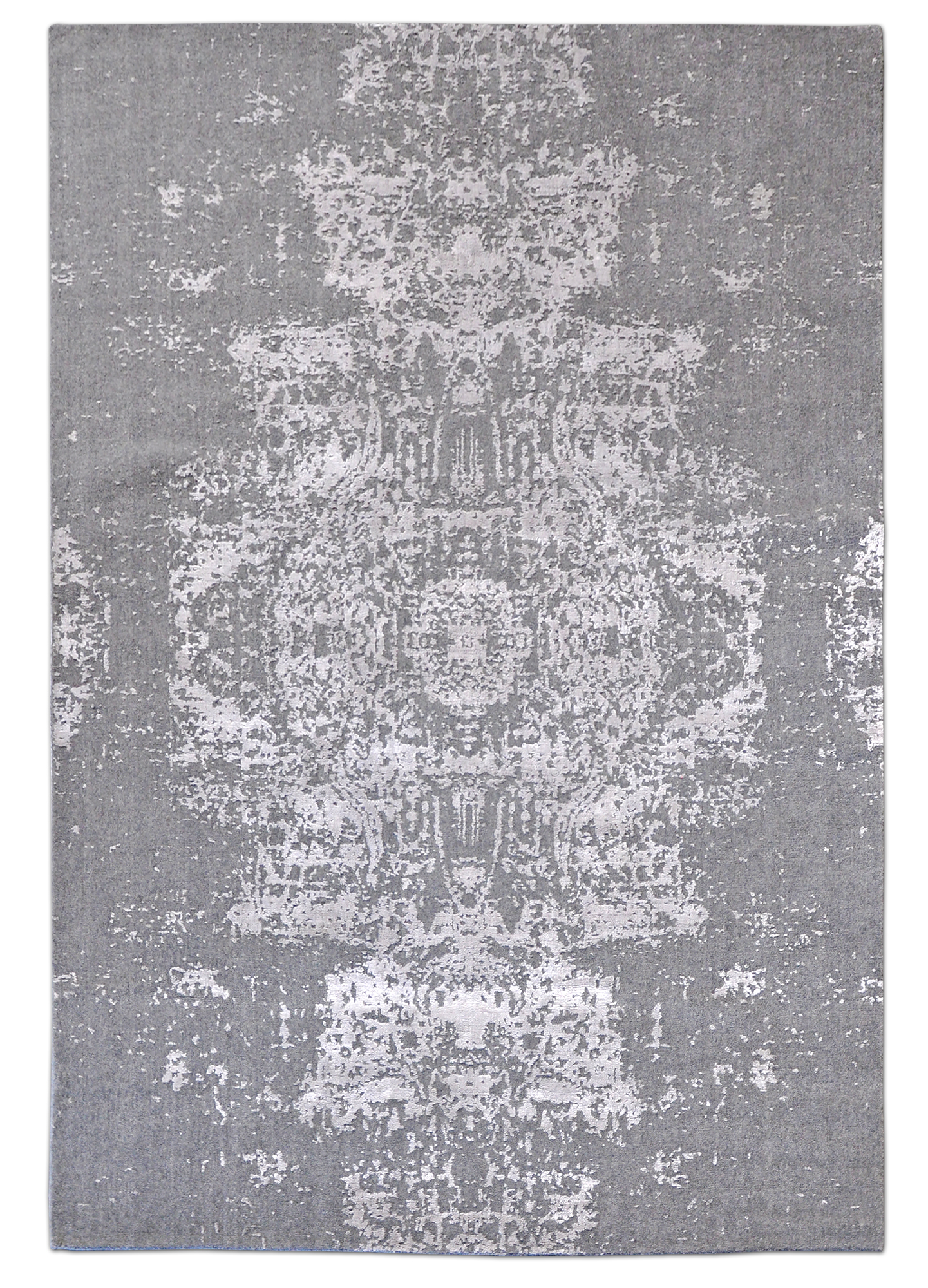 Thomas Handloomteppich Fine | Grey/Silver 166 x 248 cm