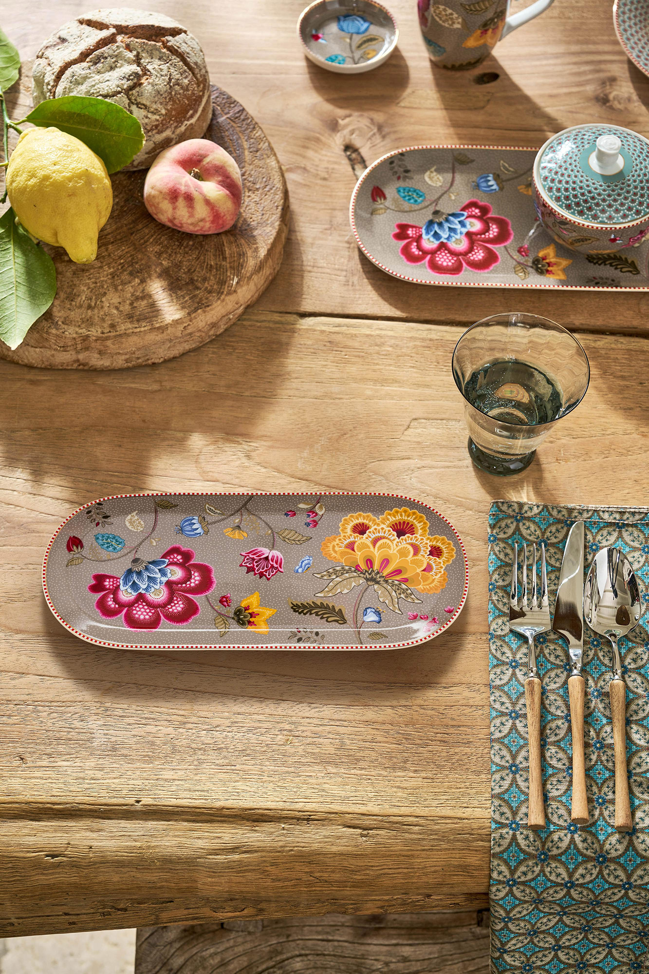 Pip Studio Tortenteller Blooming Tales | Fantasy Khaki