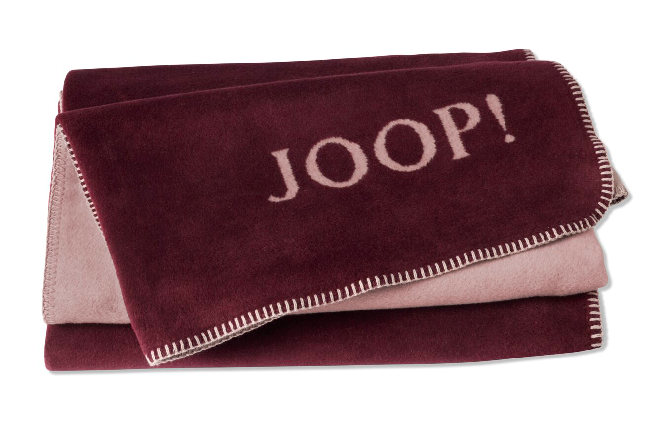 JOOP! Plaid / Wohndecke UNI-Doubleface | Rouge-Nude