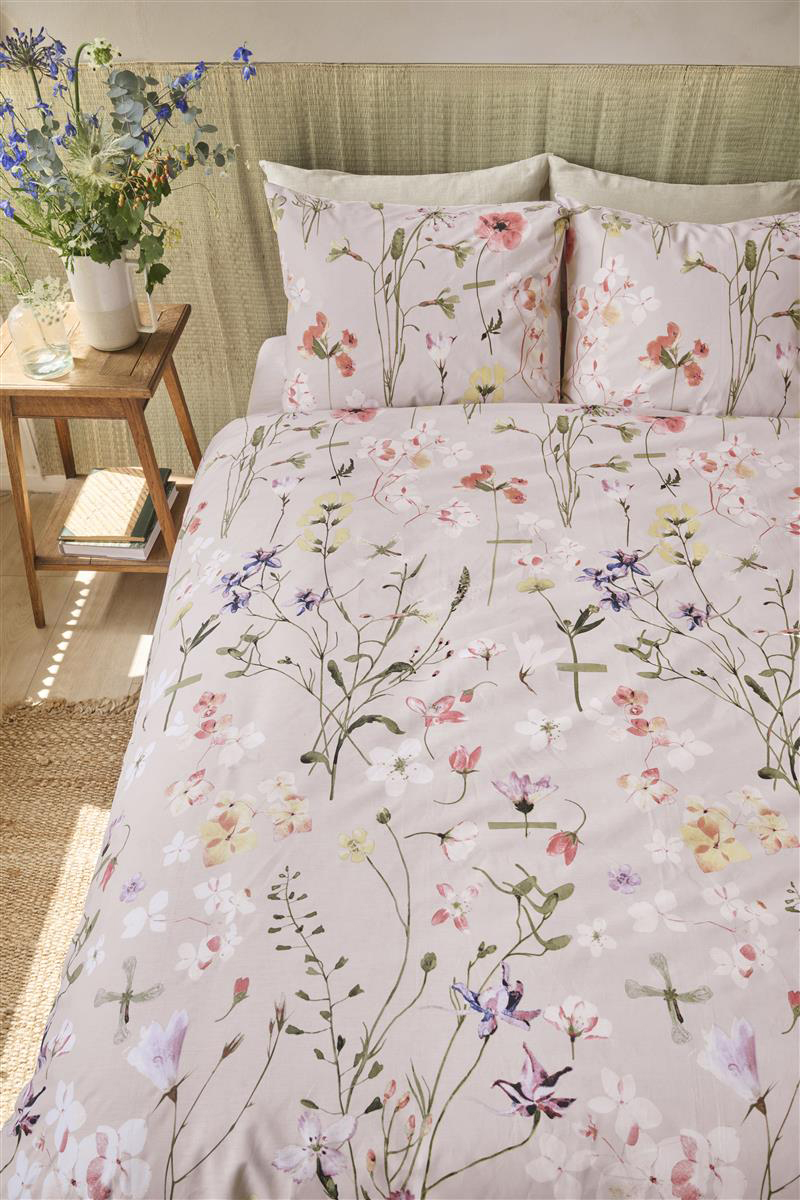 Beddinghouse Baumwoll-Bettwäsche Flowerlove | Sand