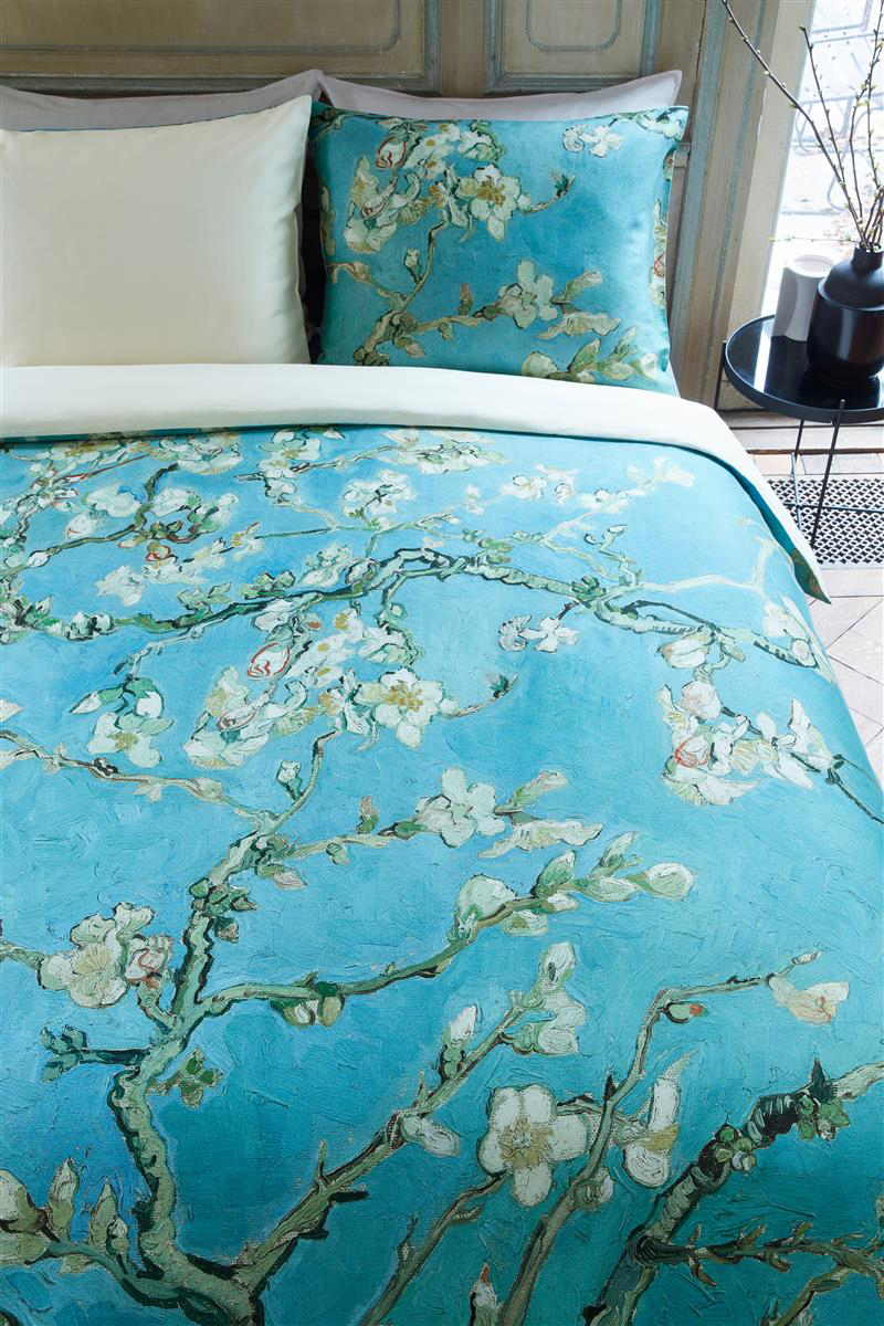 Beddinghouse Satin-Bettwäsche Almond Blossom | Blau