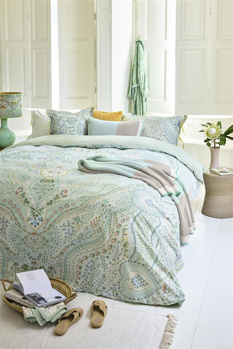 Pip Studio Perkalbettwäsche Alfombra | hellblau