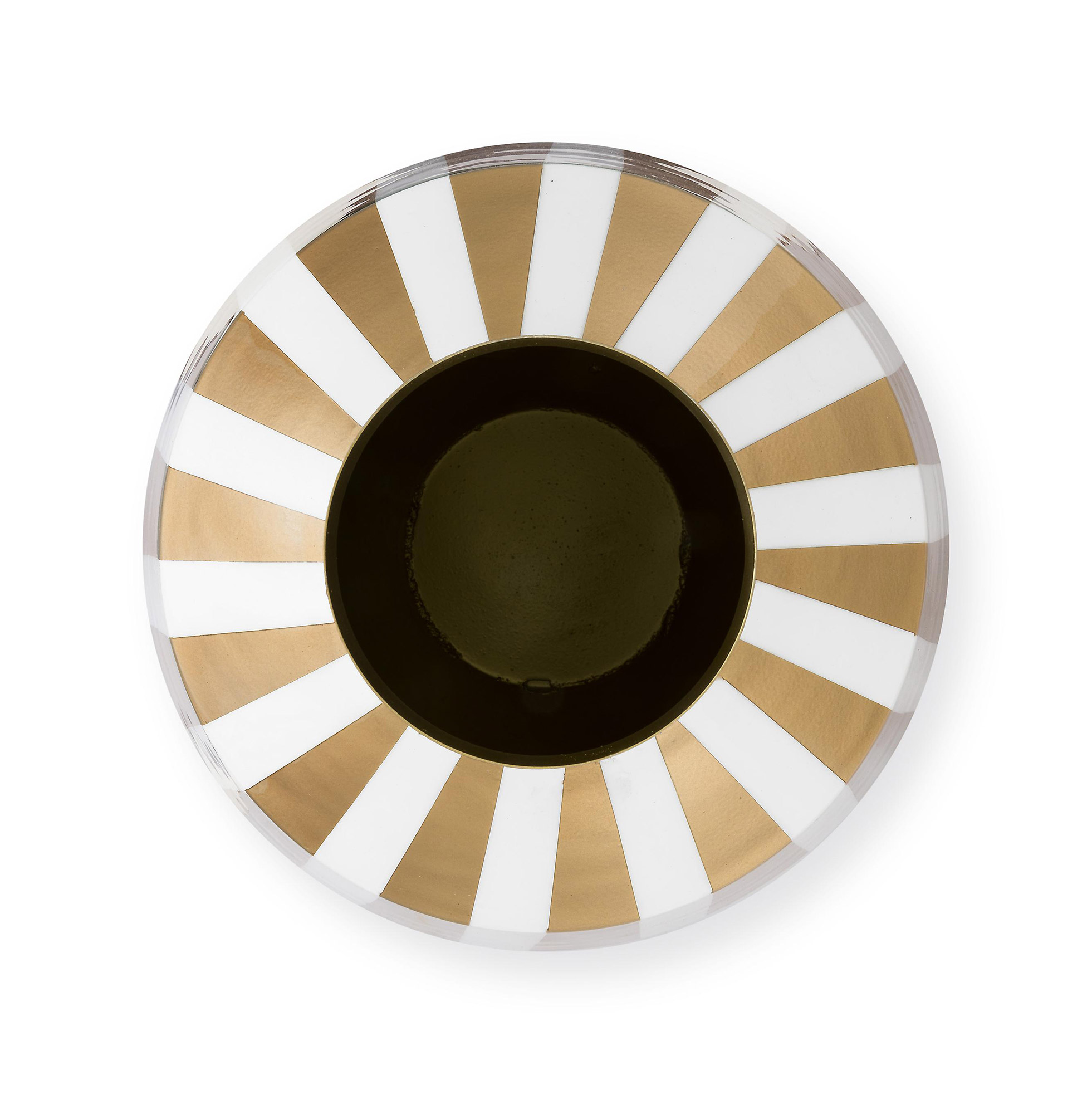 Pip Studio Metall Vase Streifen Royal Dot Delight | Weiss-Go