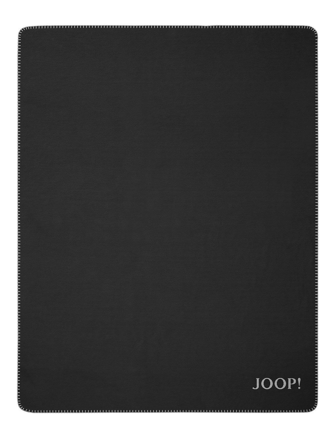 JOOP! Plaid / Wohndecke UNI-DOUBLEFACE | Anthrazit-Ash