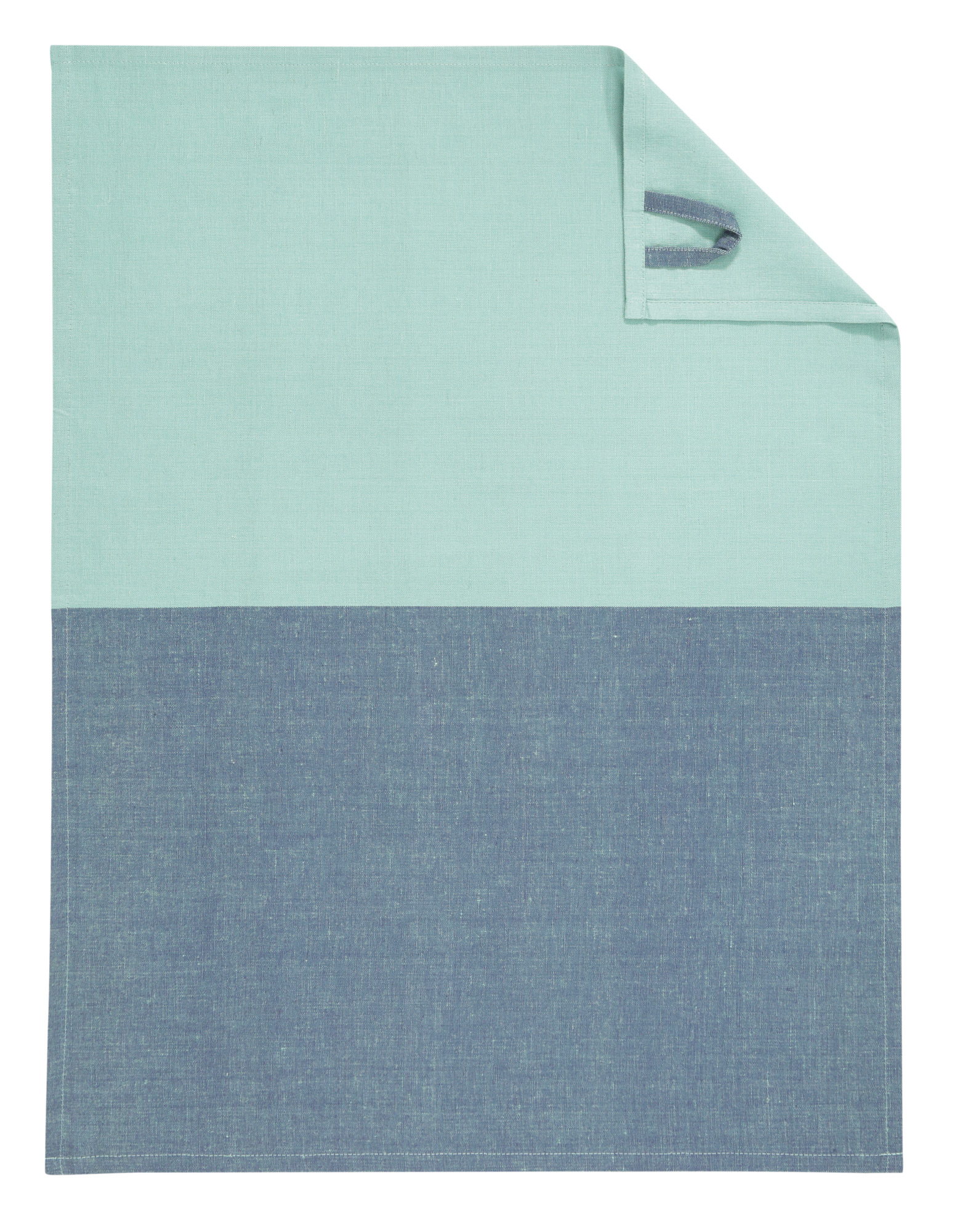 Cawö Geschirrtuch Duo Cuisine 535 | 14 nachtblau/mint