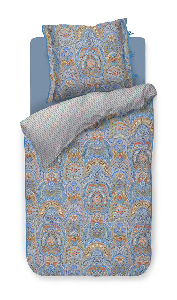 Pip Studio Perkalbettwäsche Jabali Flower | blau