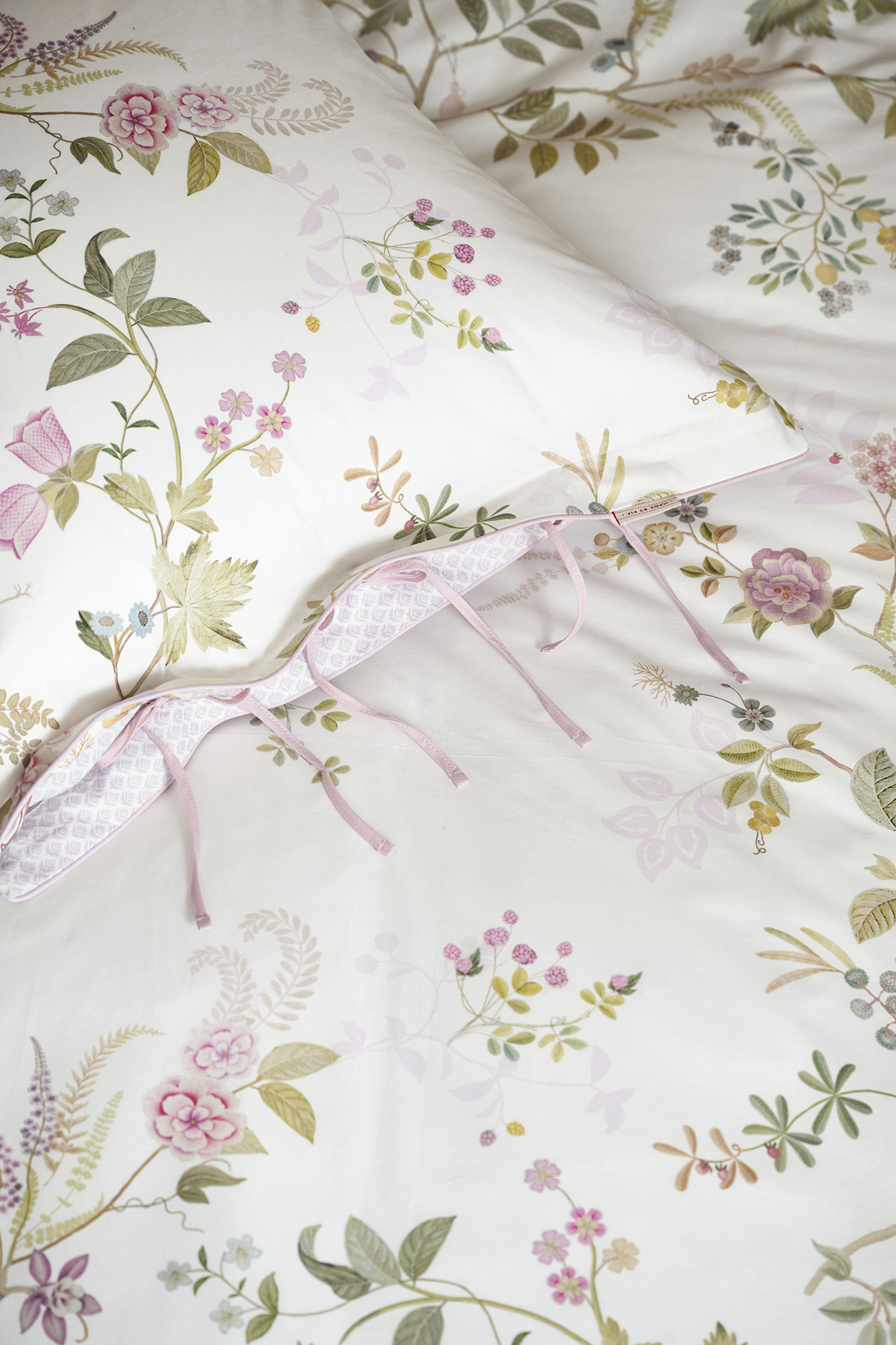 Pip Studio Perkalbettwäsche Bustani | White