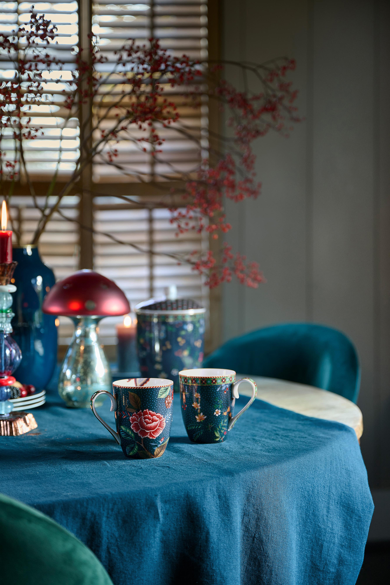 Pip Studio 3er Frühstückset Berry Blues | blau