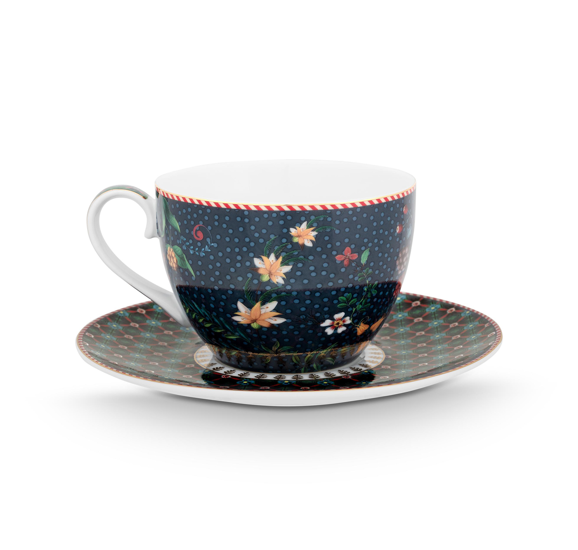 Pip Studio Tasse & Untertasse Berry Blues | blau