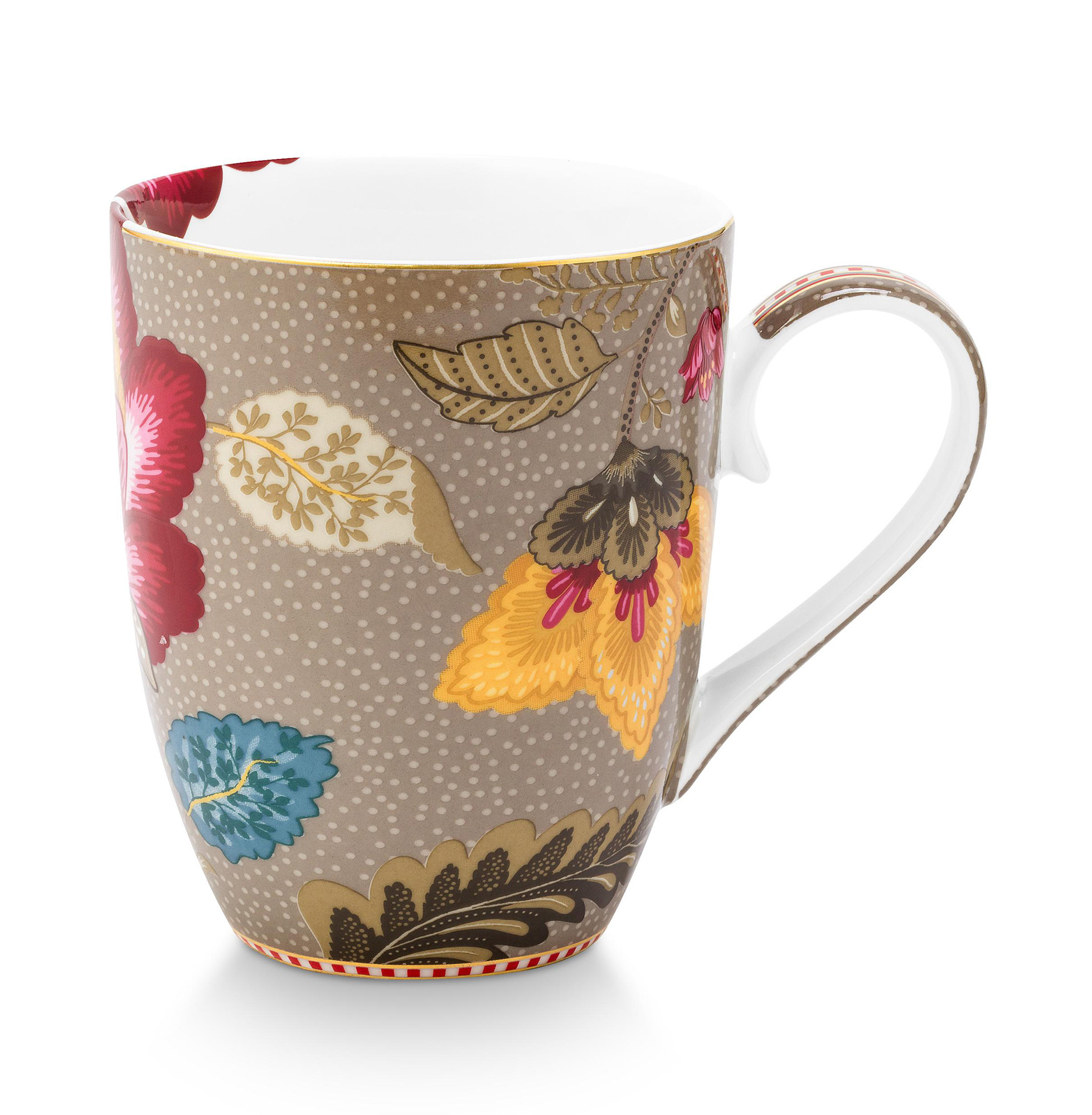 Pip Studio 3er Frühstückset Blooming Tales | Fantasy Khaki