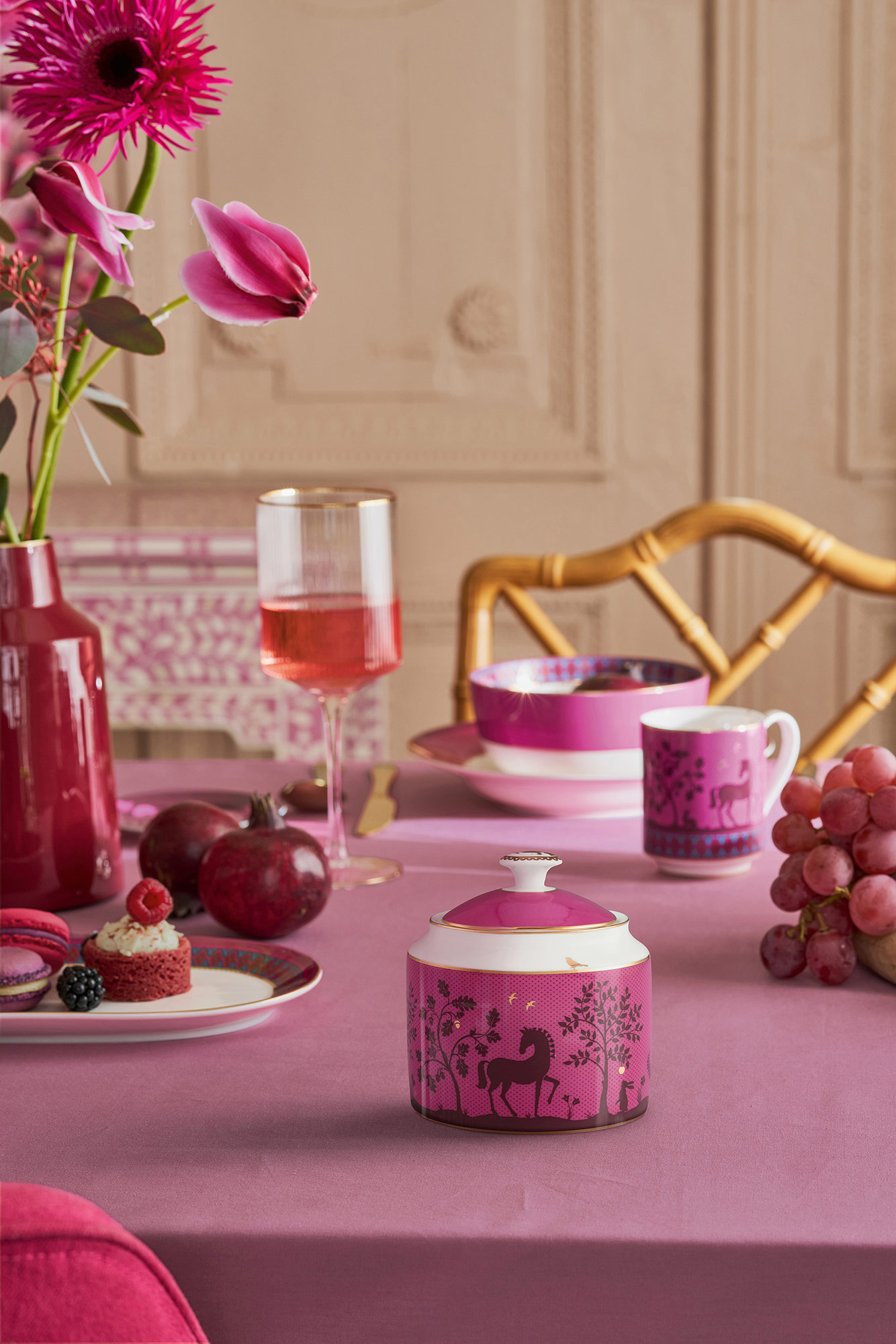 Pip Studio Zuckerschüssel Deerest Darling | Pink