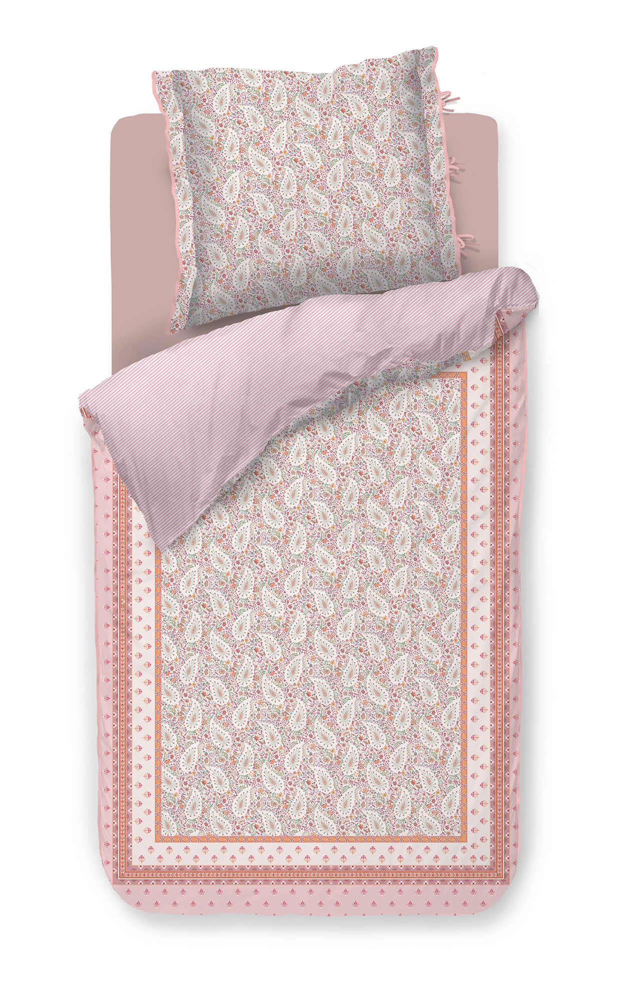 Pip Studio Perkalbettwäsche Kairi Bloom | Hellrosa