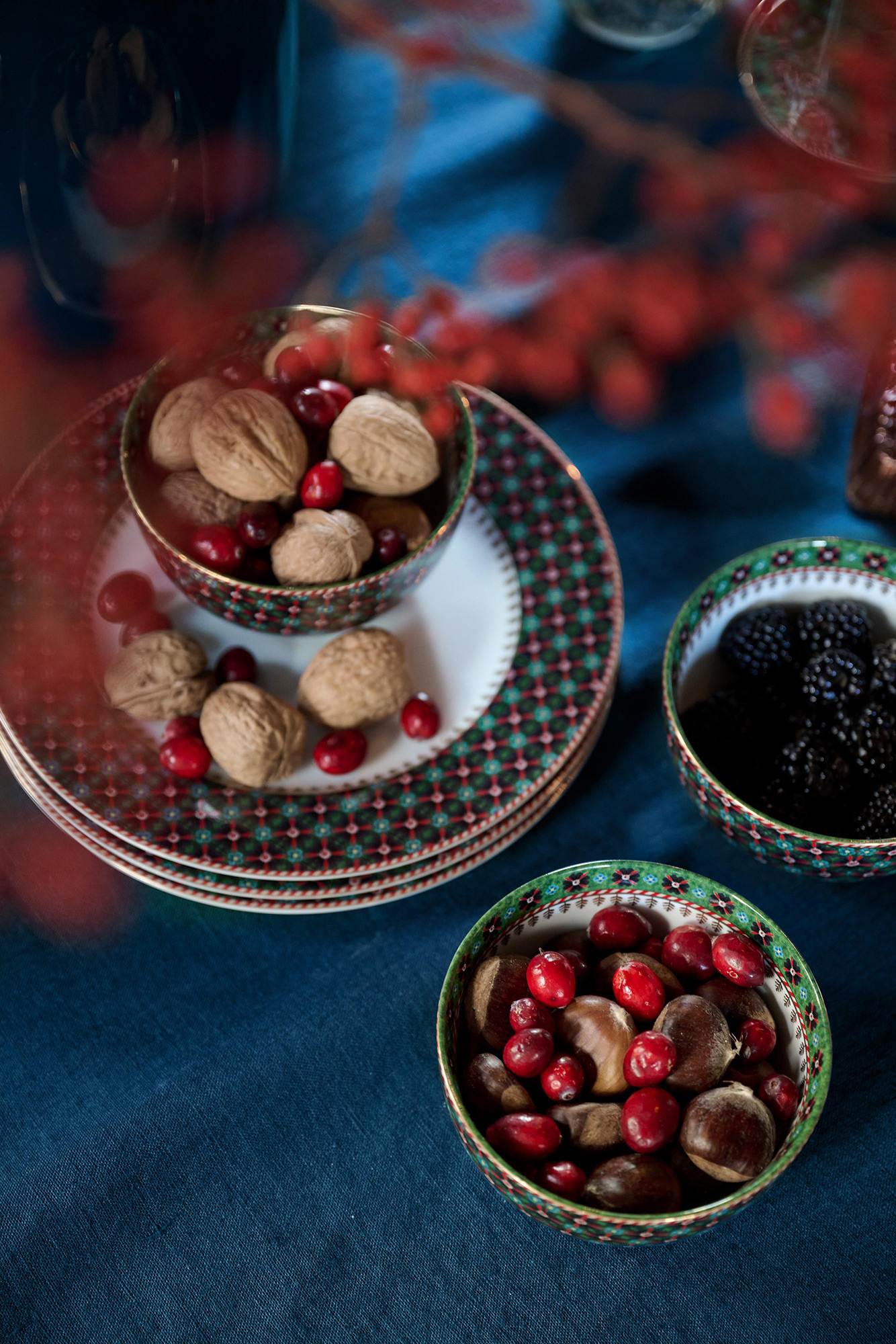 Pip Studio Frühstücksteller Berry Blues | grün