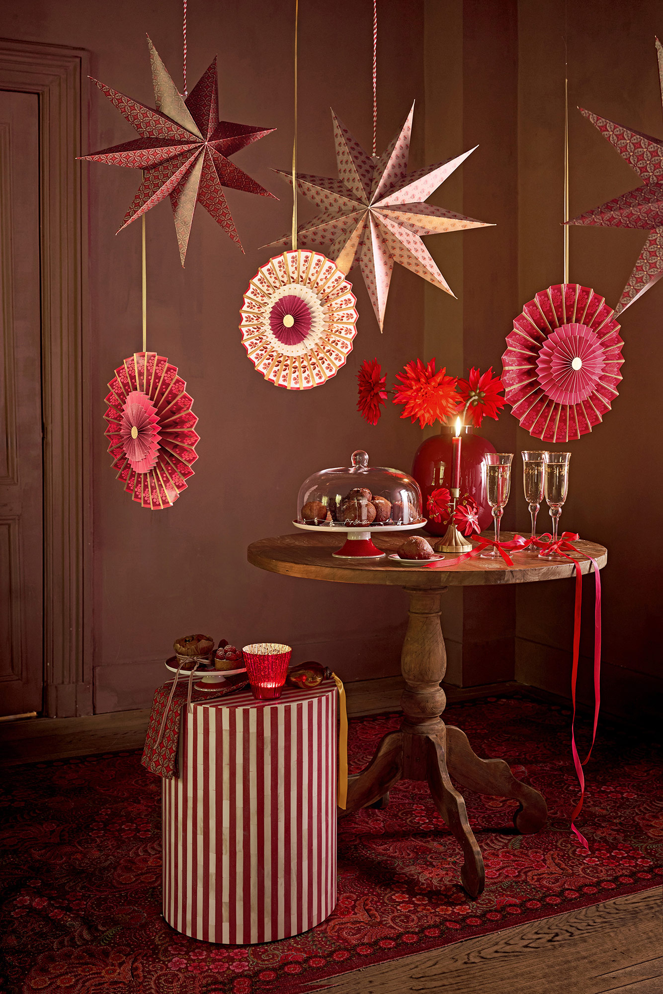Pip Studio Weihnachtsstern Jaipur Flower | Red