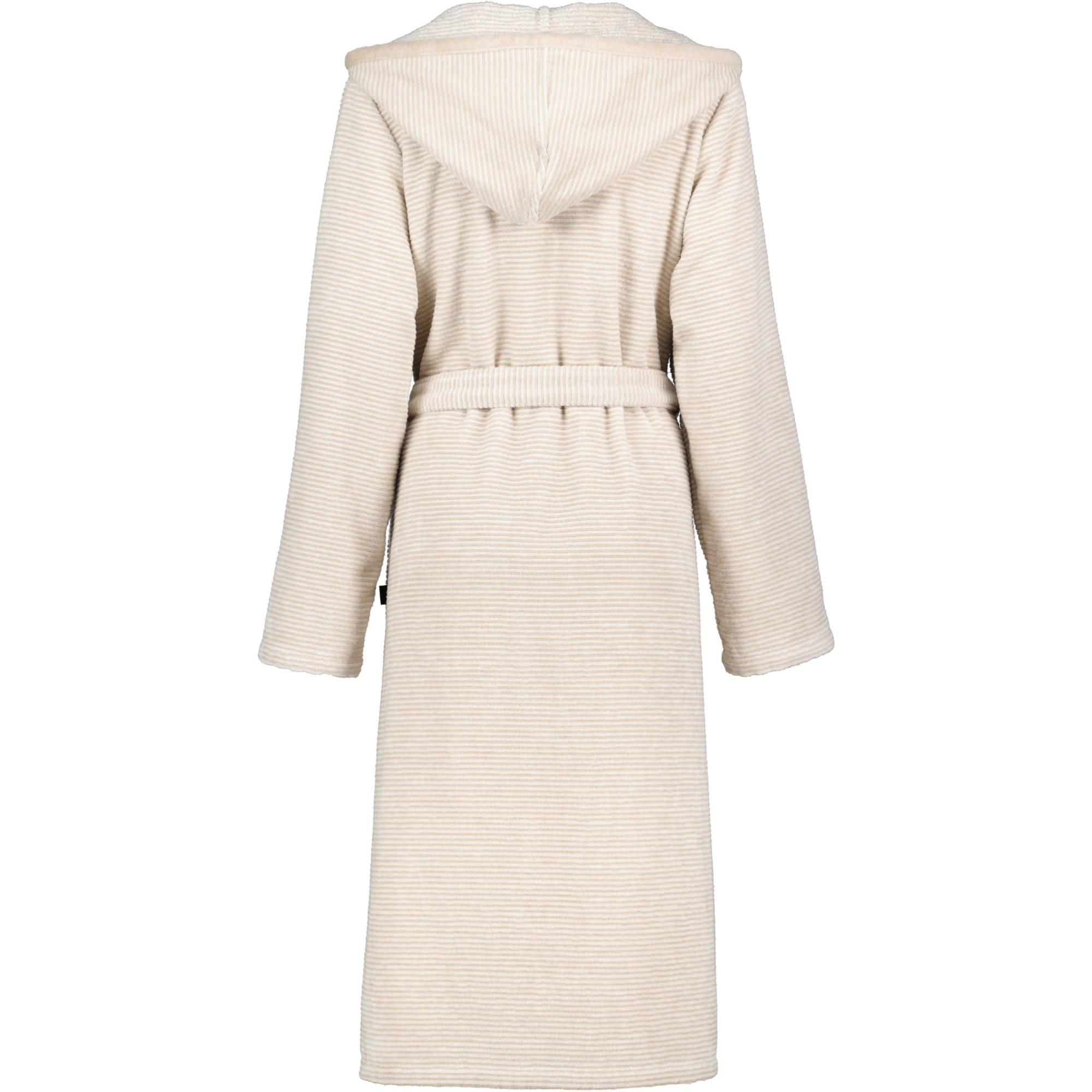 Cawö Damen Kapuze-Bademantel Reißverschluss 6432 | 33 natur