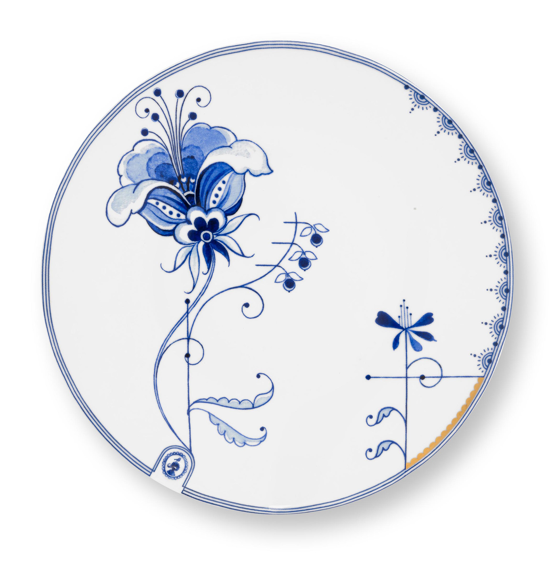 Pip Studio Frühstücksteller Pip & The Blue Bird | weiss