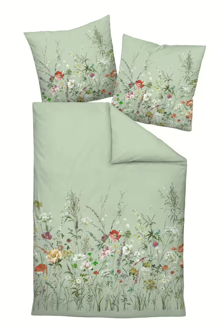 Janine Jersey-Bettwäsche Carmen S | 06 salbeigrün