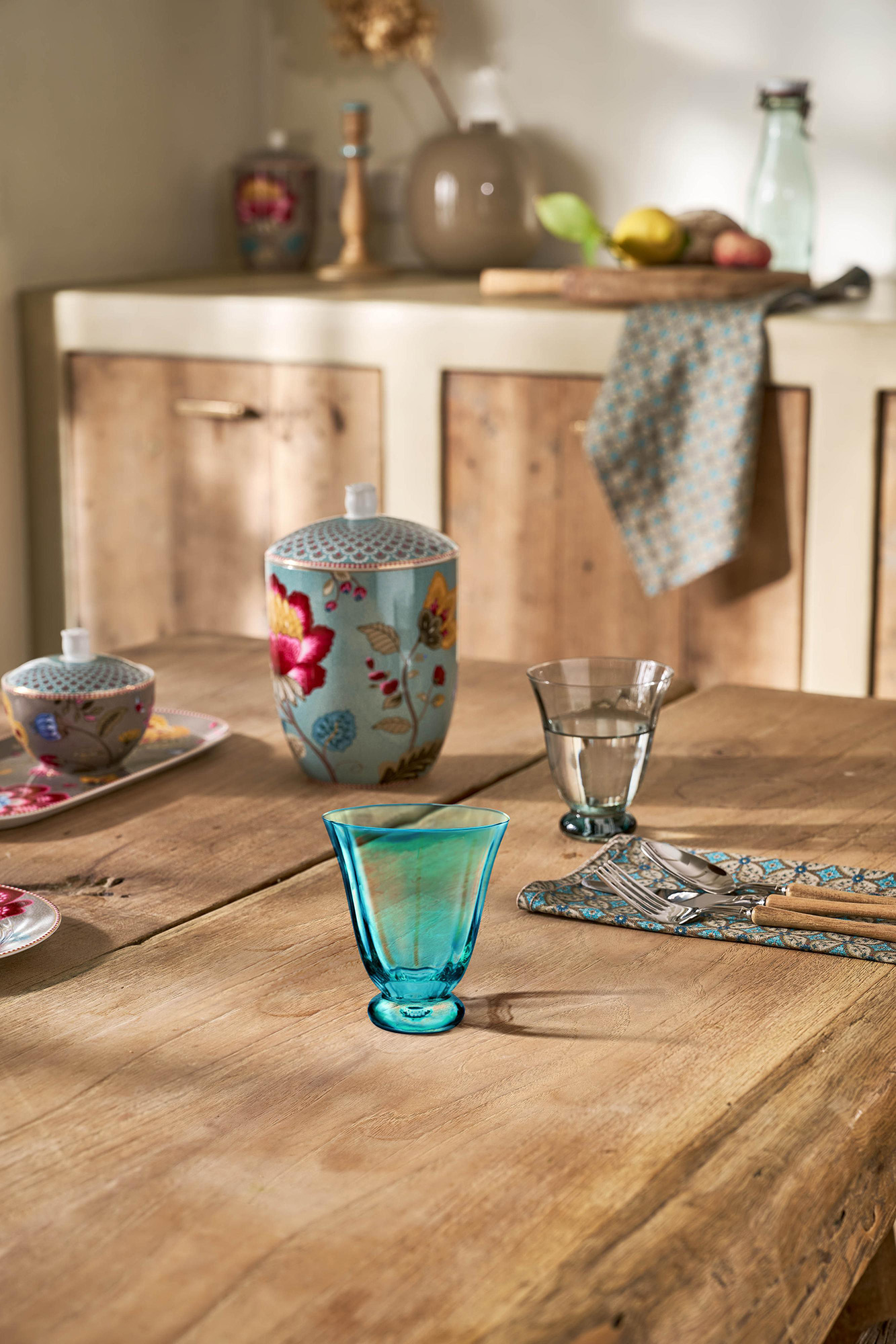 Pip Studio Wasserglas Tulip | Blue